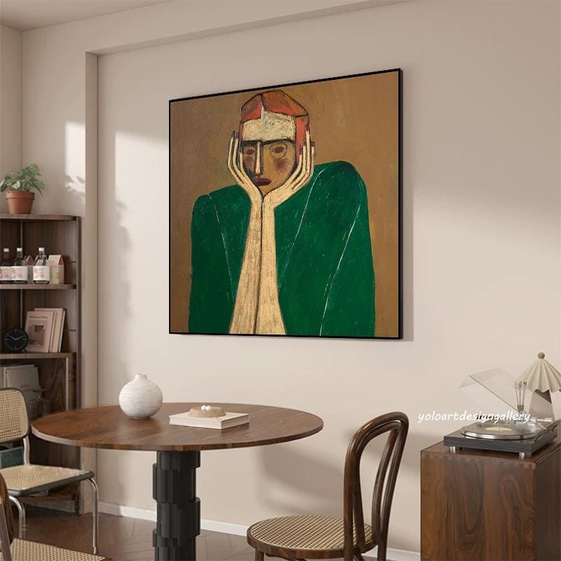 Large Contemplation Painting | KelorArt #AG 168