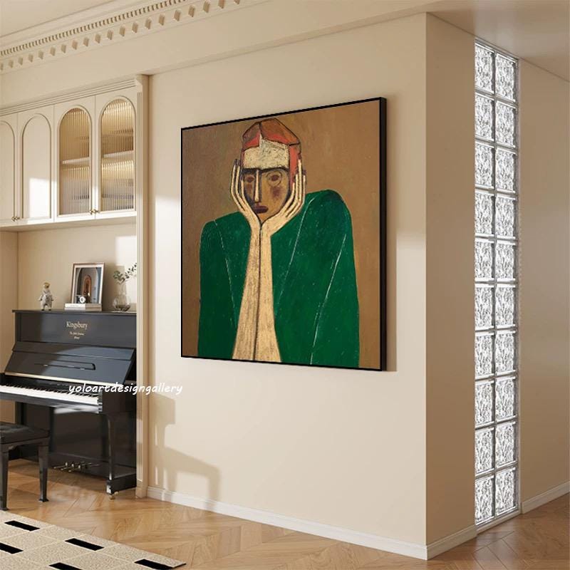 Large Contemplation Painting | KelorArt #AG 168