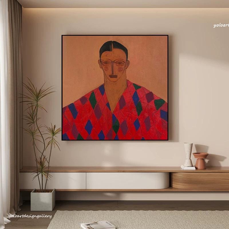 Large Expressionist Figure Art | KelorArt #AG 172