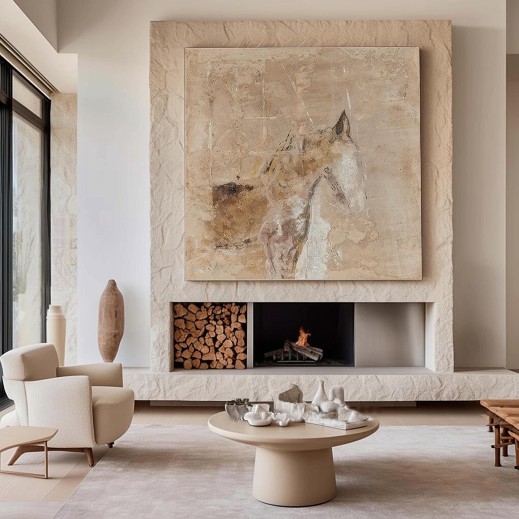 Large Abstract Horse Study | KelorArt #AG 186