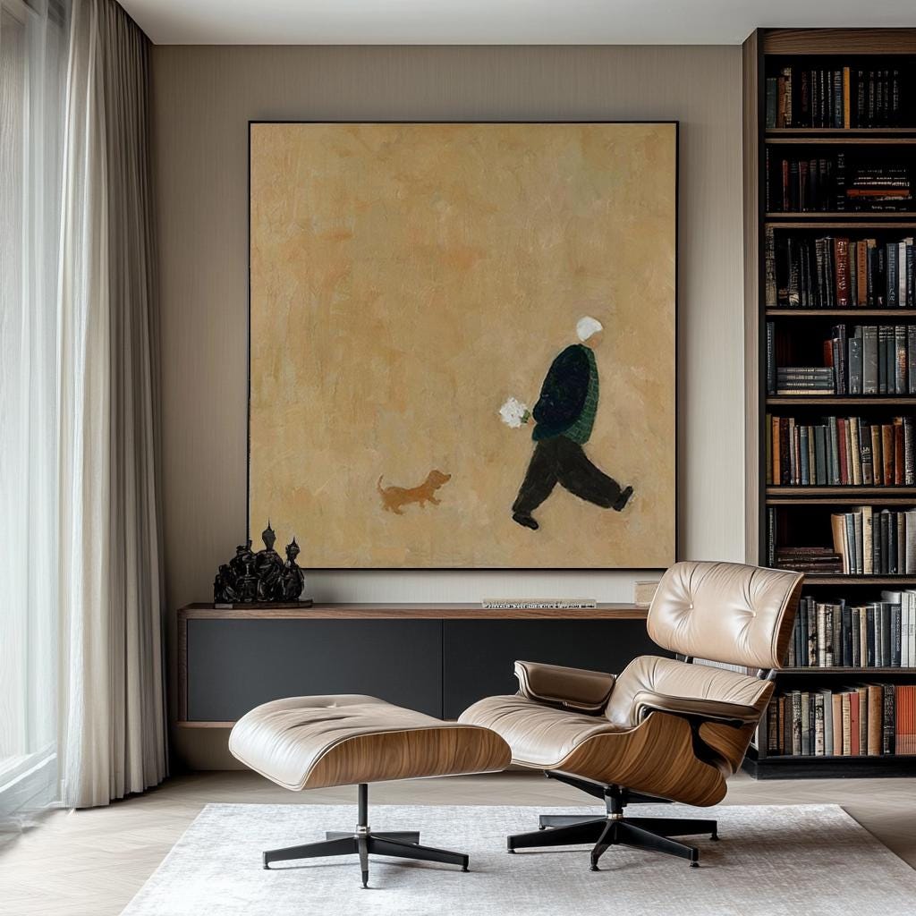 Large Figure & Dog Art | KelorArt #AG 185
