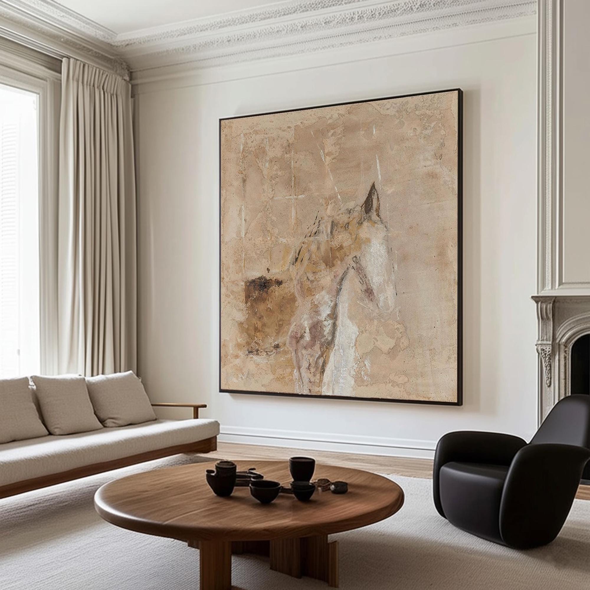 Large Abstract Horse Study | KelorArt #AG 186