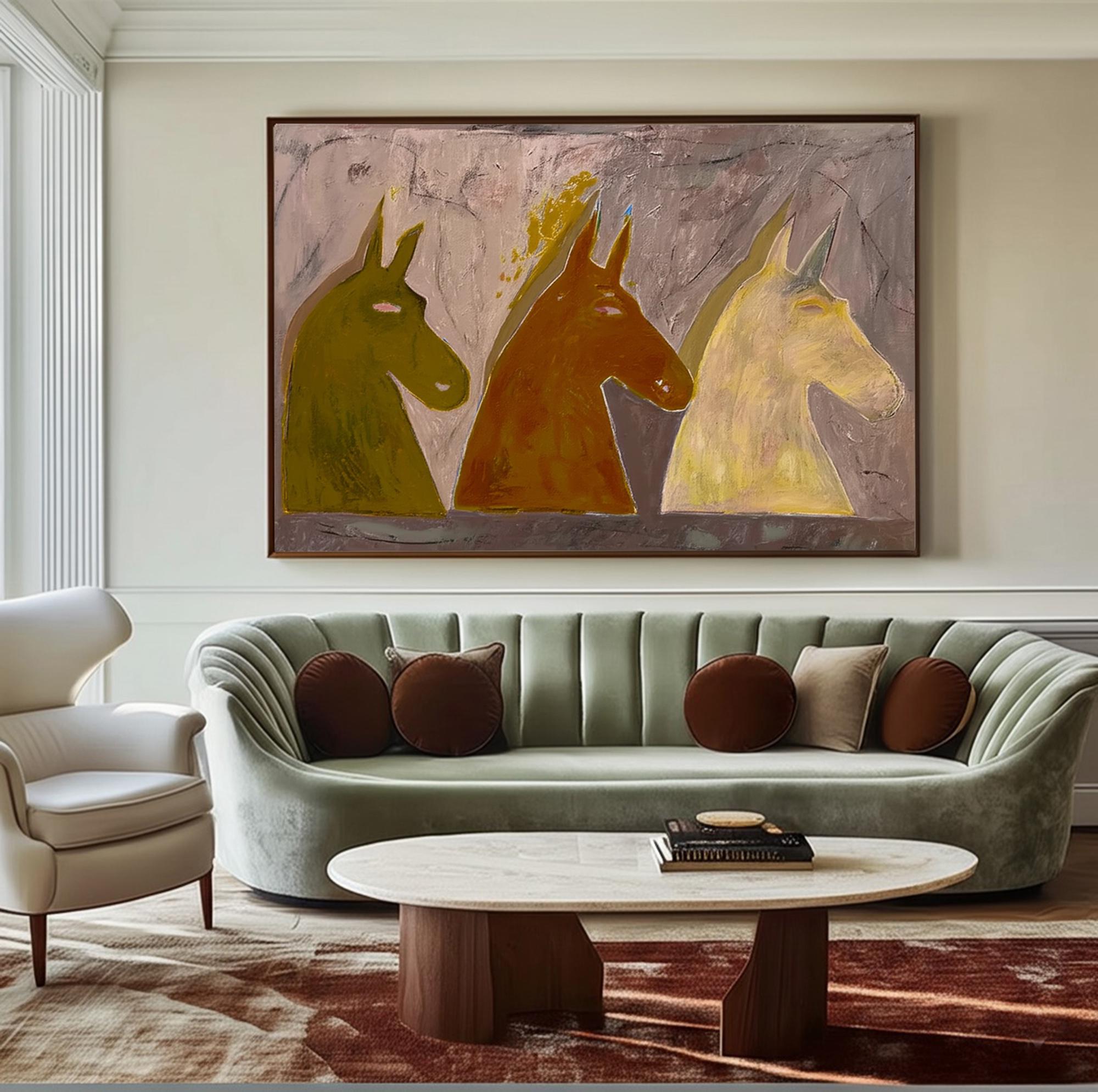 Large Modern Horse Art | KelorArt #AG 189