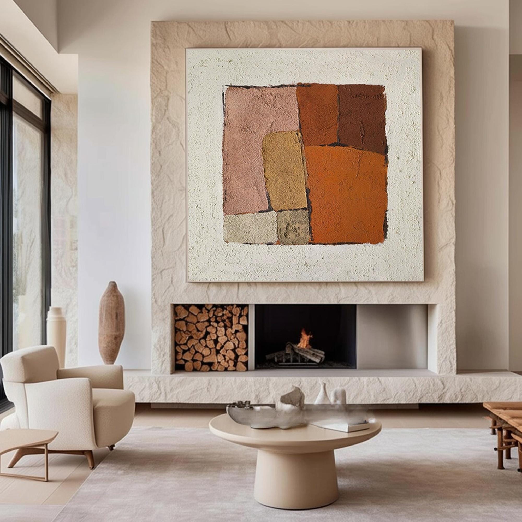 Large Abstract Earth Tones | KelorArt #AG 184