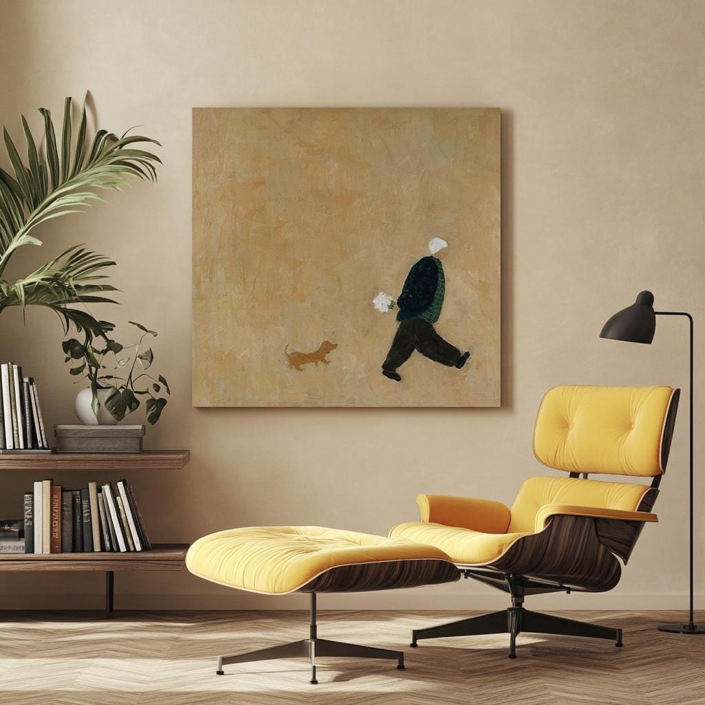 Large Figure & Dog Art | KelorArt #AG 185