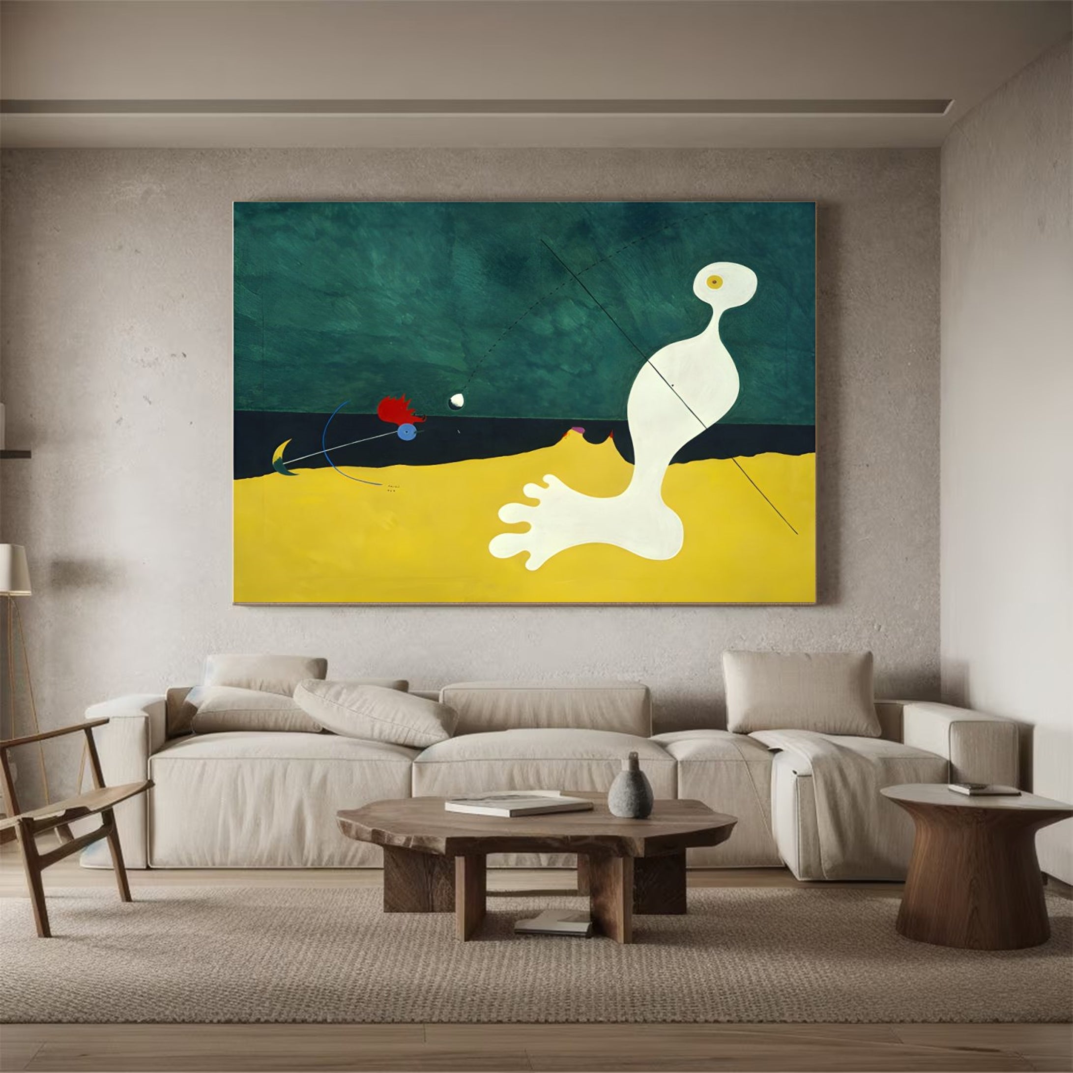 فن جداري تجريدي سريالي لديكور المنزل المعاصر #MC004