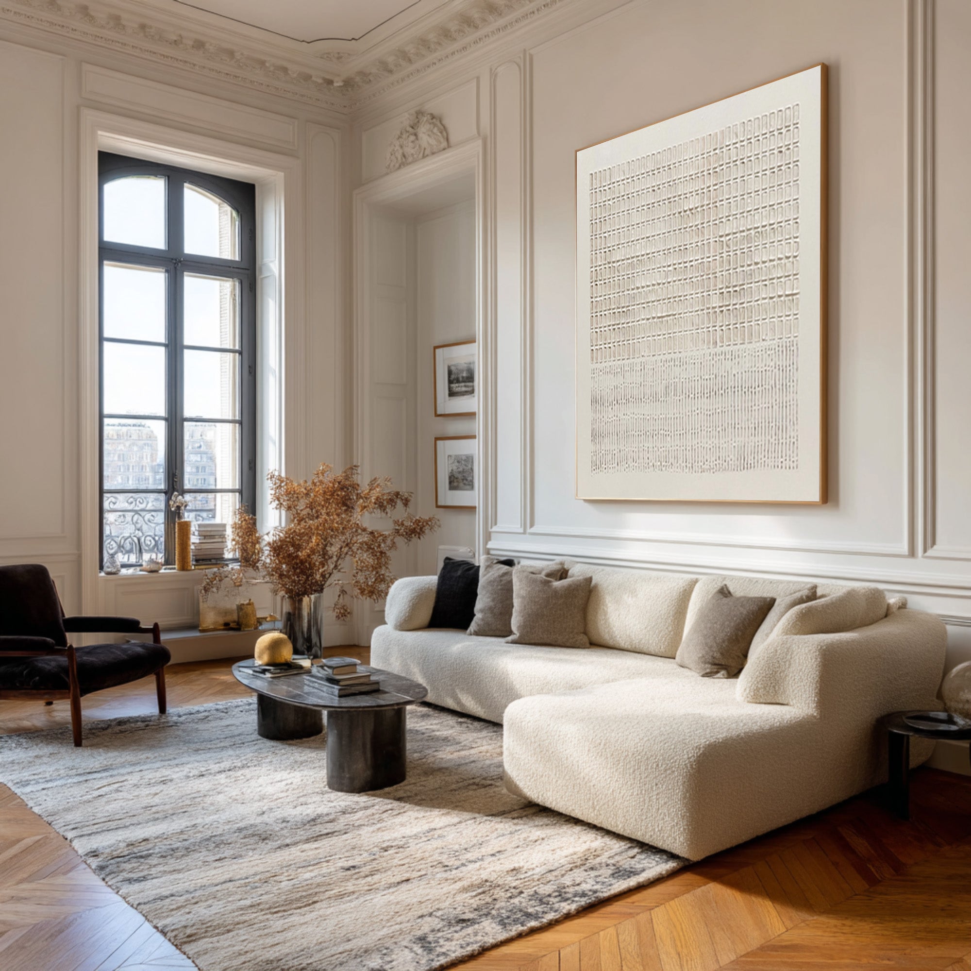 Minimal Abstract Wall Art - Parisian Style Decor | KelorArt