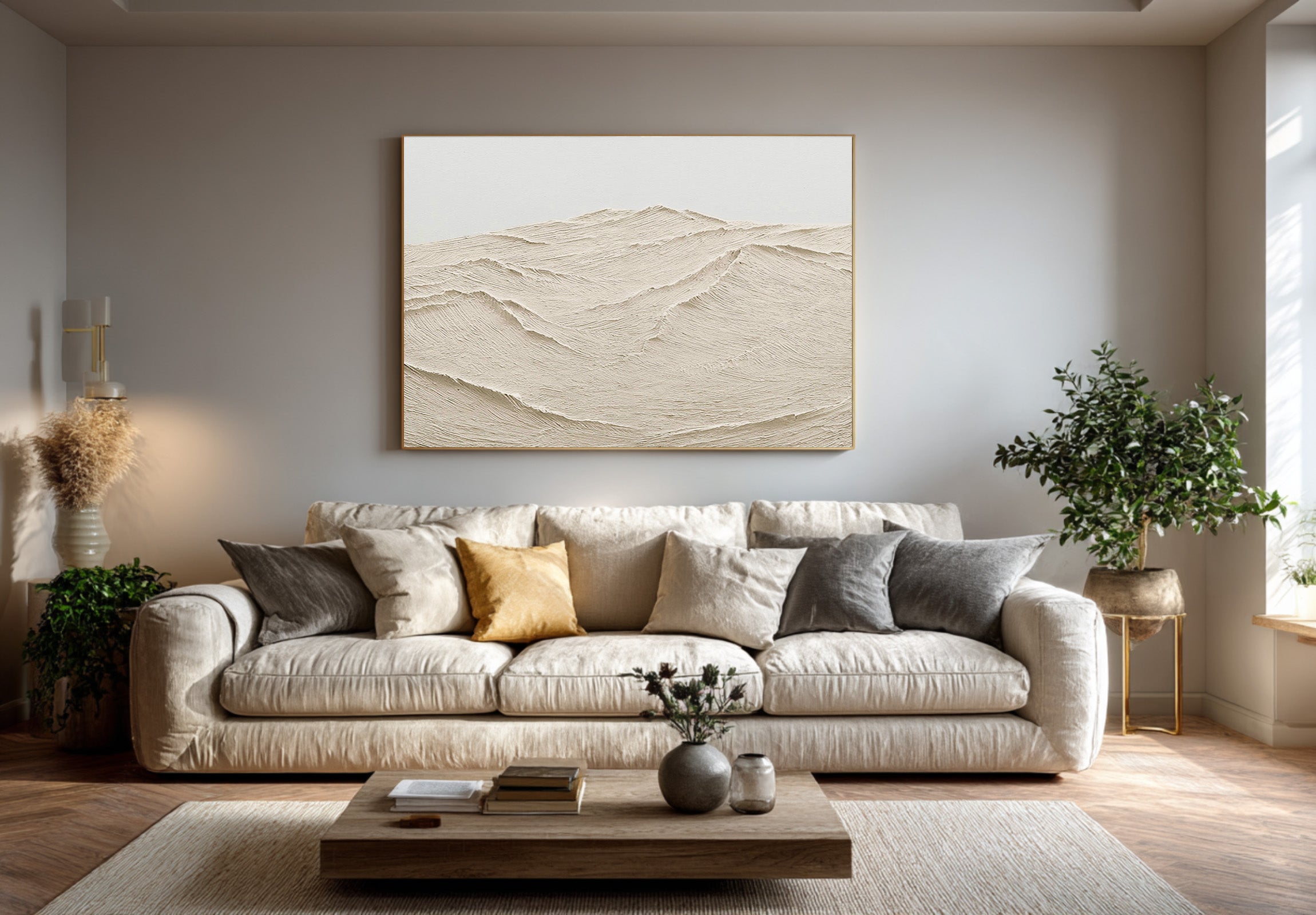 Modern Impasto Ocean Landscape Painting #AG 078