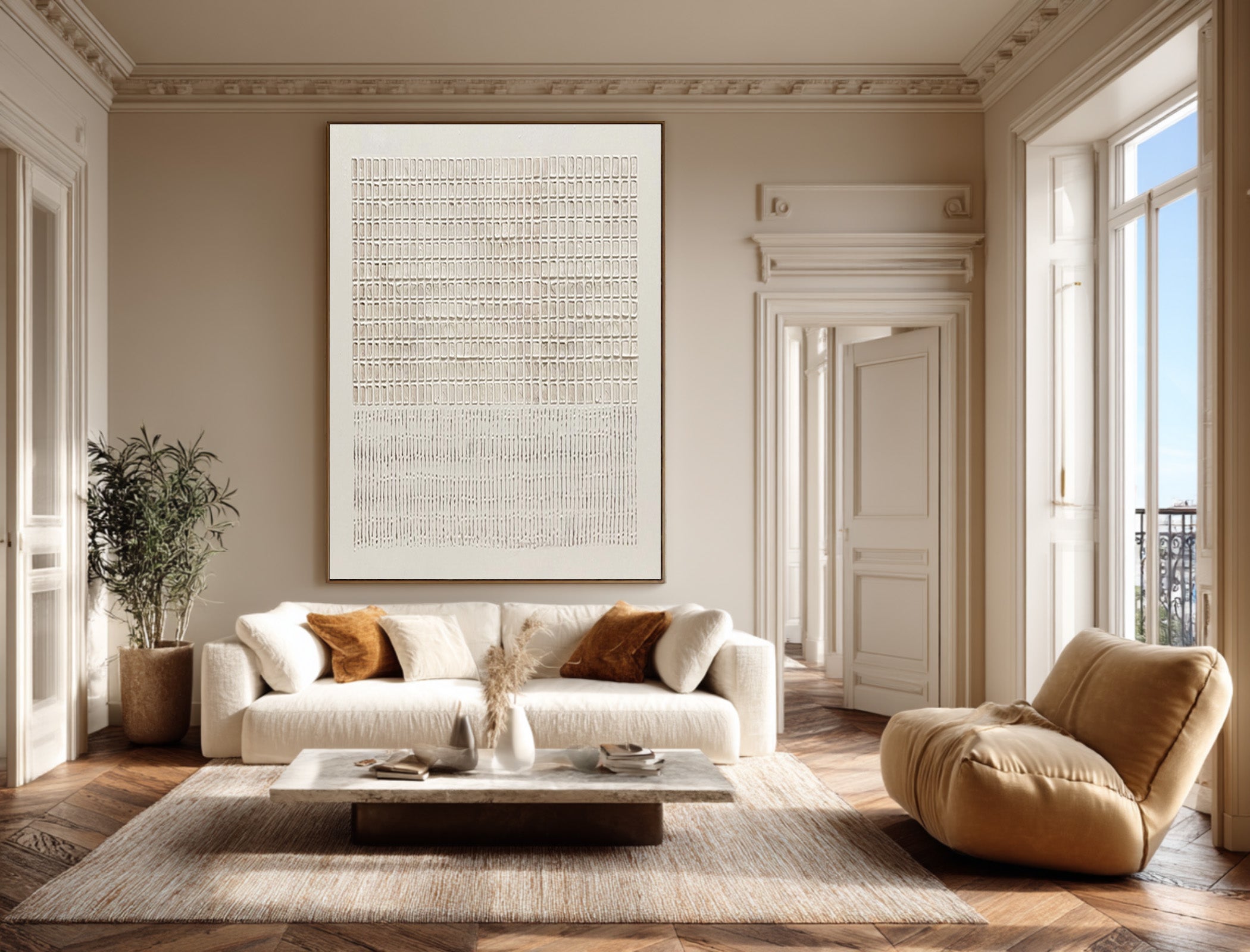 Minimal Abstract Wall Art - Parisian Style Decor | KelorArt