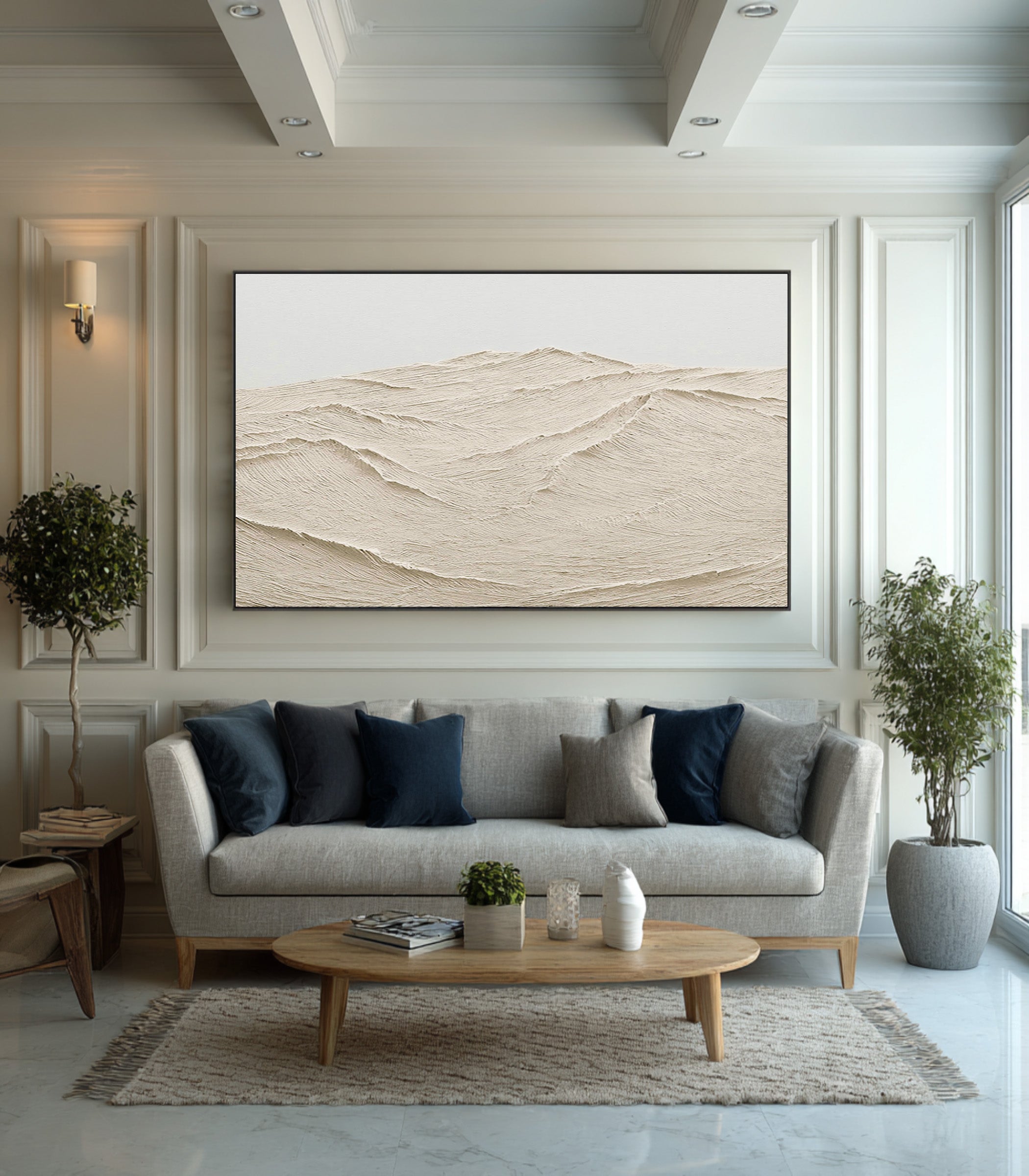 Modern Impasto Ocean Landscape Painting #AG 078