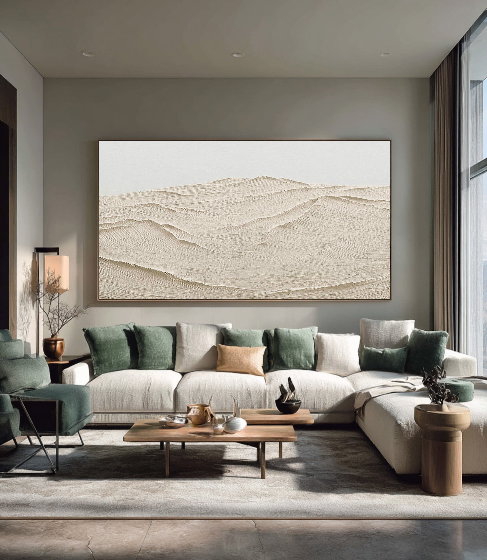 Modern Impasto Ocean Landscape Painting #AG 078