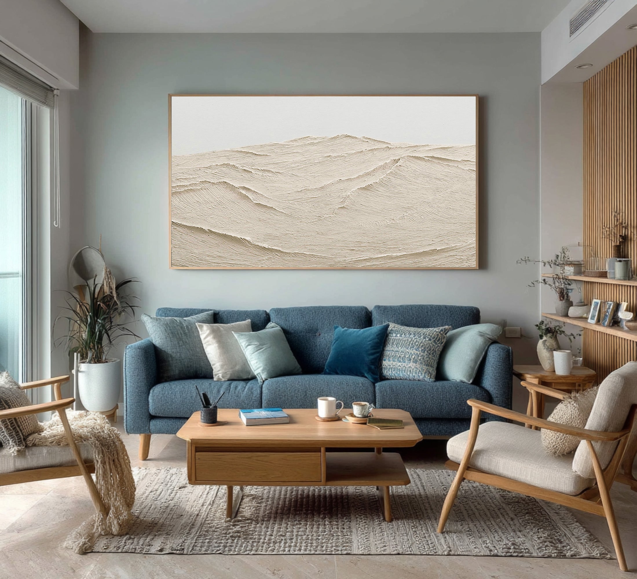 Modern Impasto Ocean Landscape Painting #AG 078