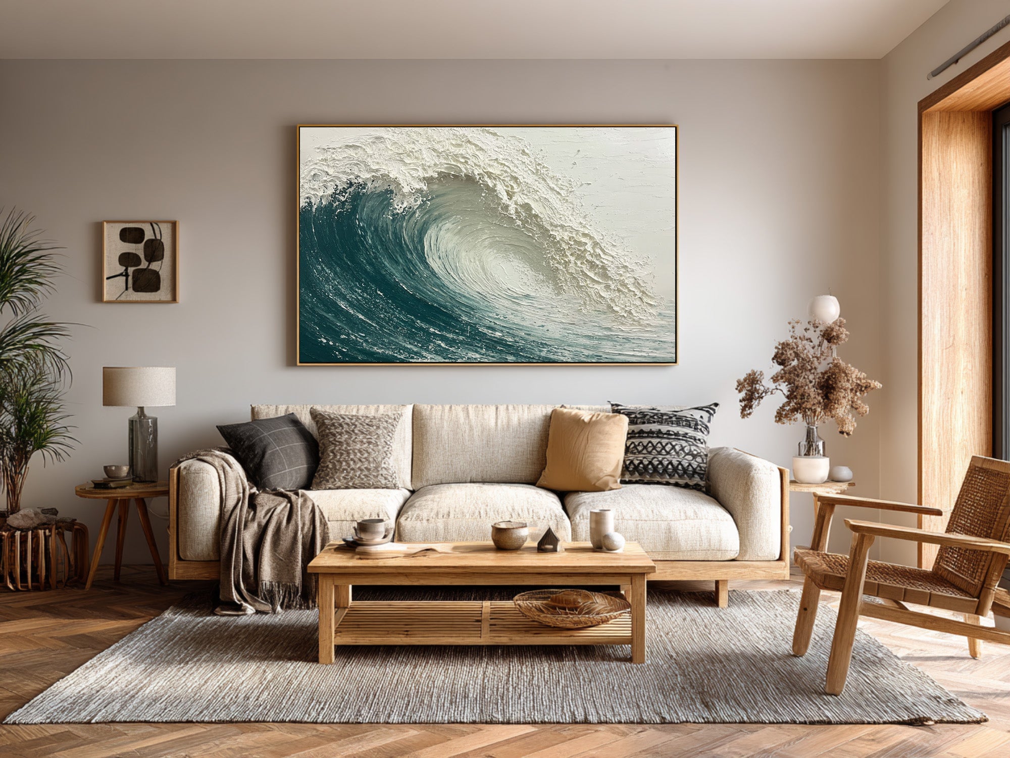 Textured Ocean Art - Contemporary Marine Scene #AG 063
