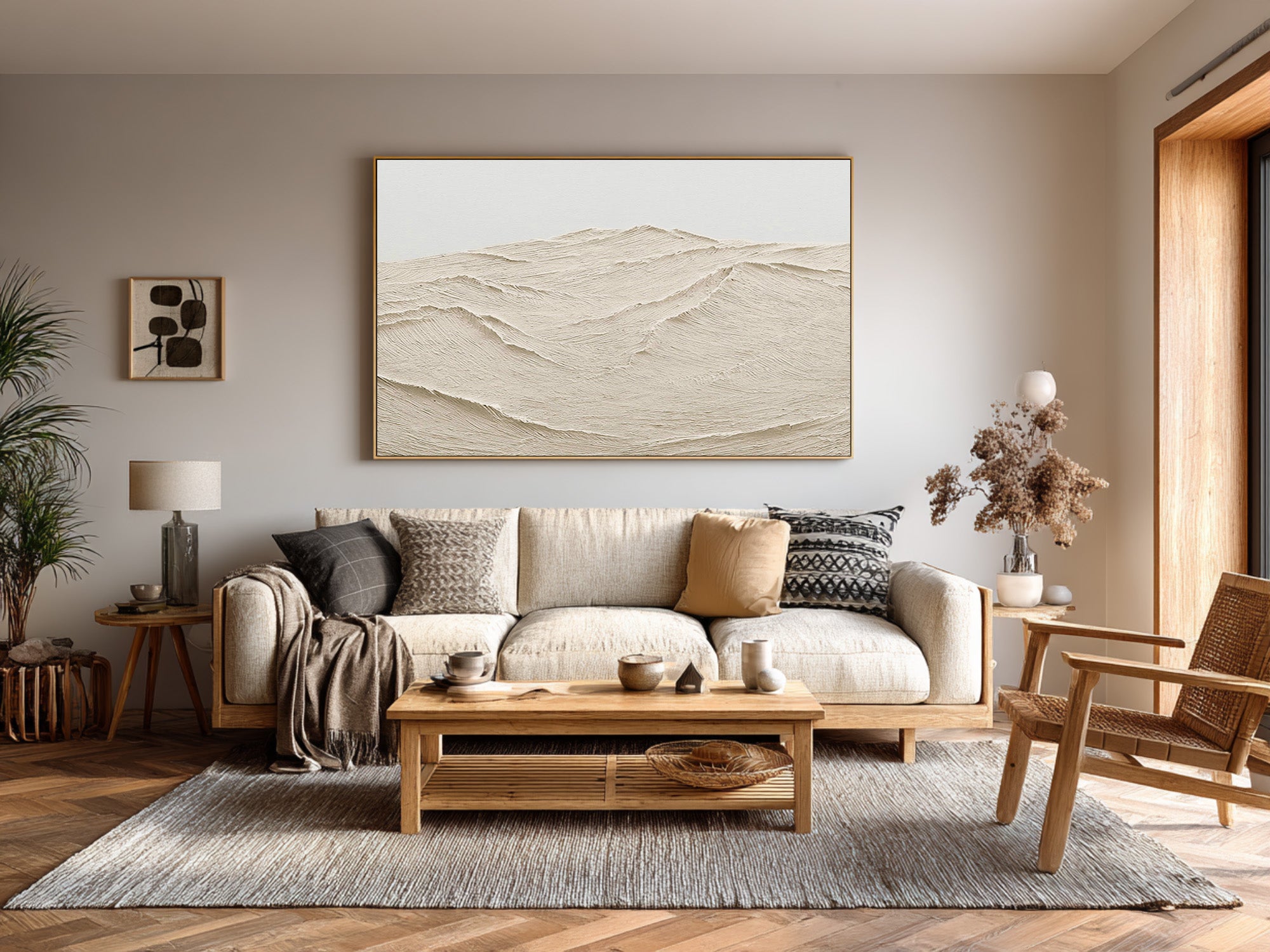 Modern Impasto Ocean Landscape Painting #AG 078