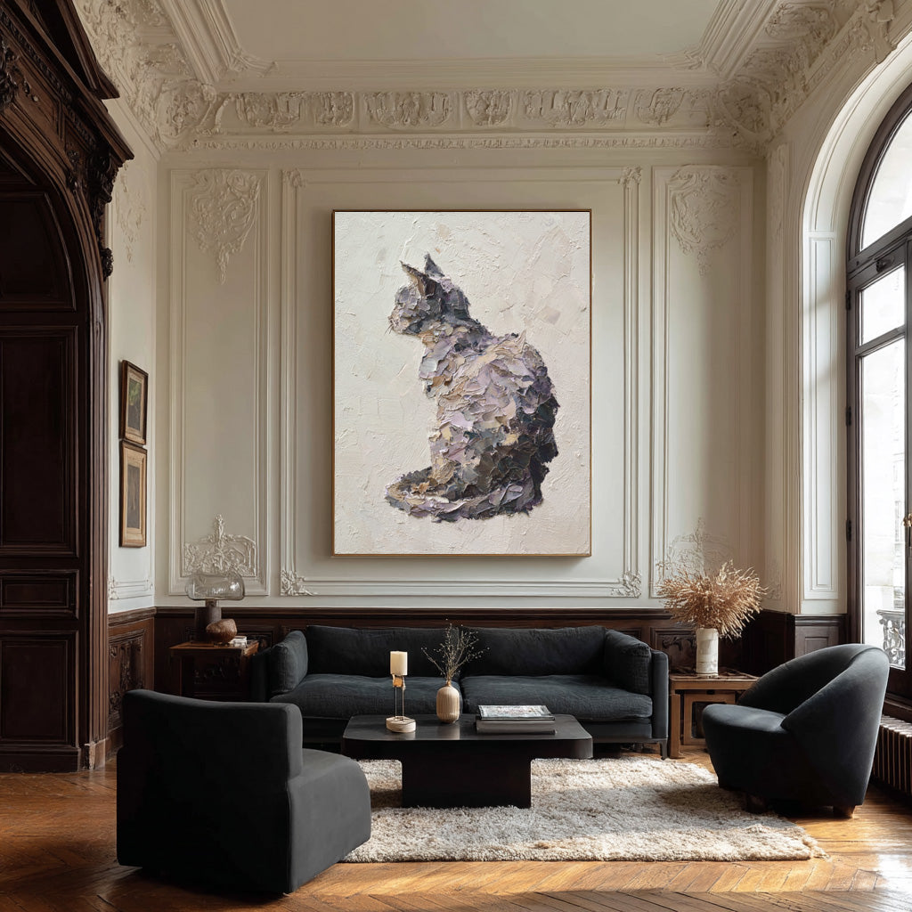 Textured Abstract Pet Portrait - Modern Home Decor #AG 054