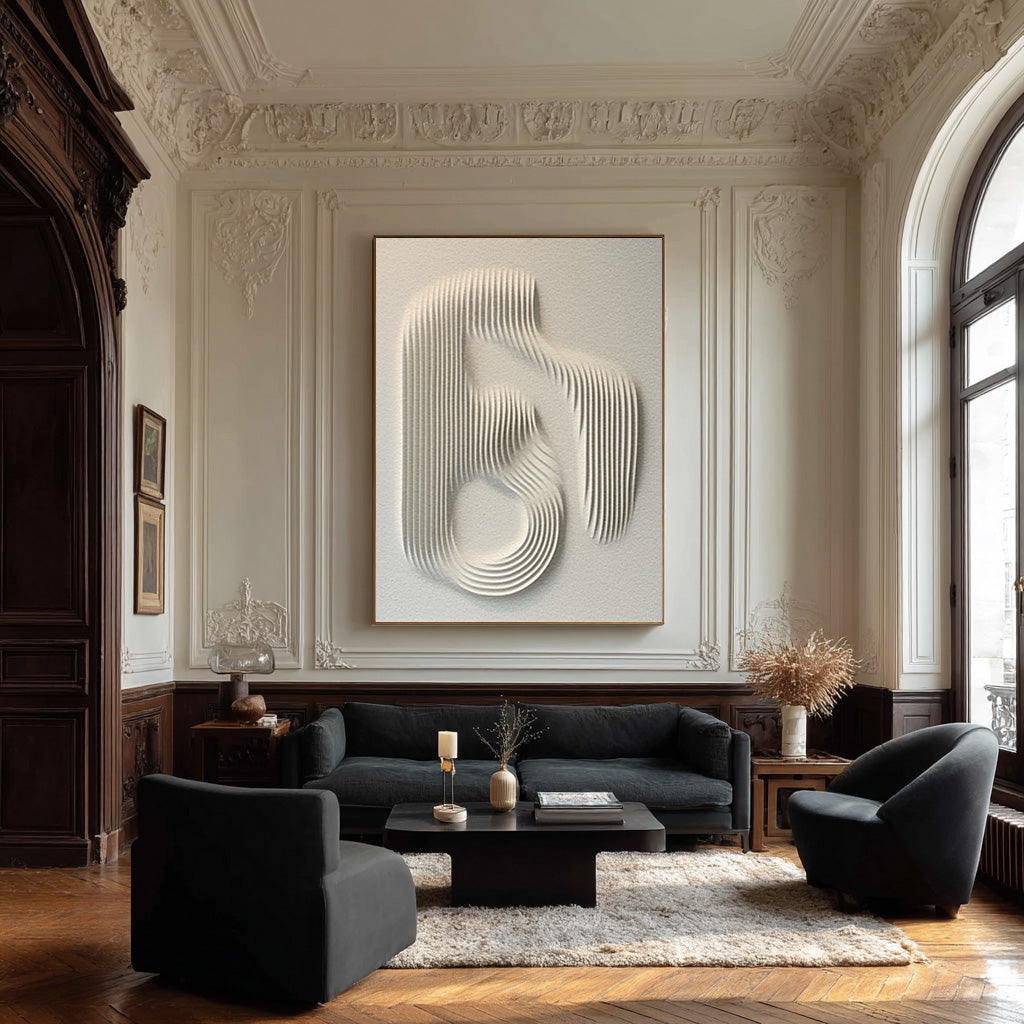 Minimalist Earth Tone Wall Art | Rustic Textured Design #AG 080
