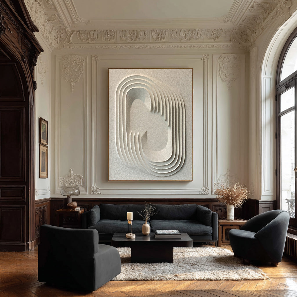 3D Textured Geometric Art Minimalist Wall Decor #AG 087