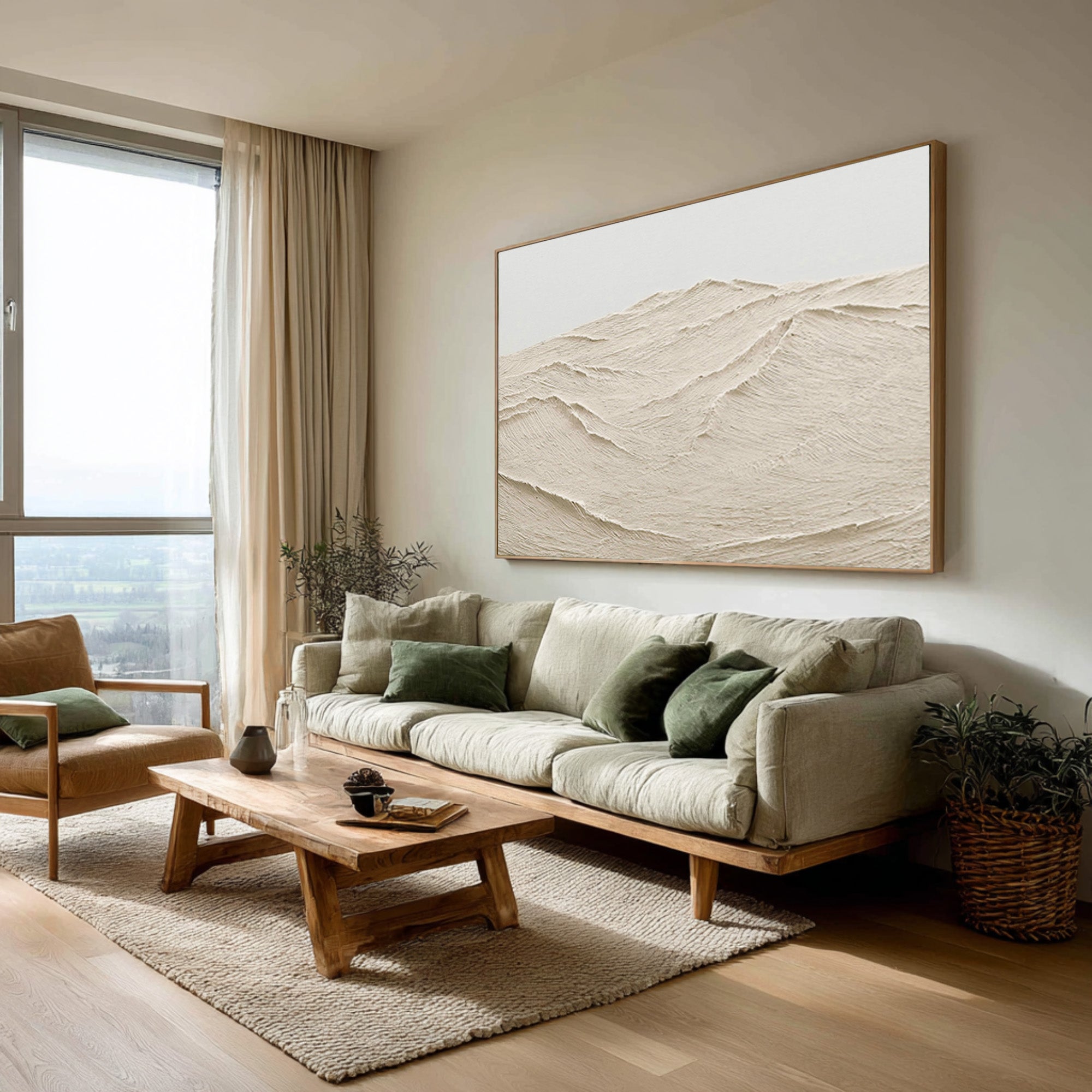 Modern Impasto Ocean Landscape Painting #AG 078