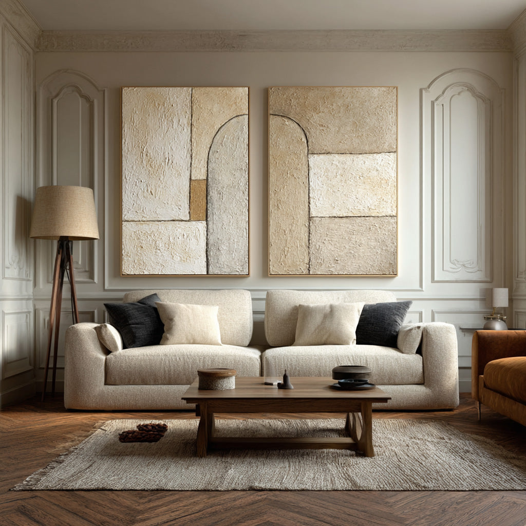 Contemporary Geometric Textured Wall Decor #AG 023