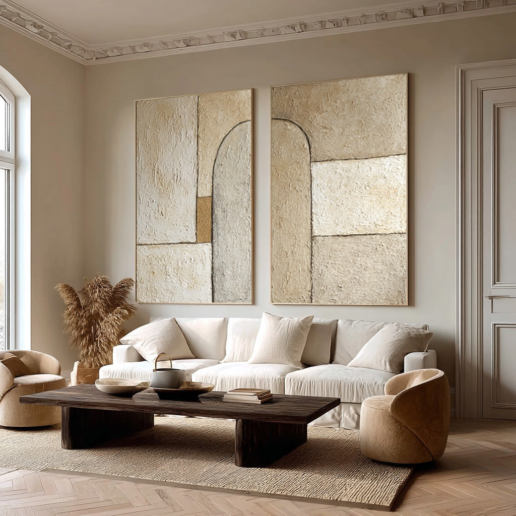 Contemporary Geometric Textured Wall Decor #AG 023