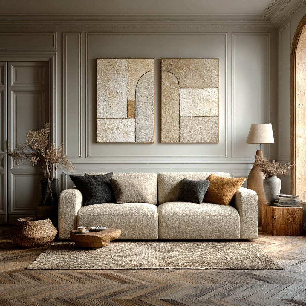 Contemporary Geometric Textured Wall Decor #AG 023