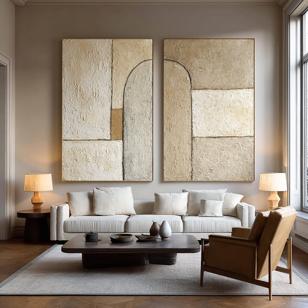 Contemporary Geometric Textured Wall Decor #AG 023