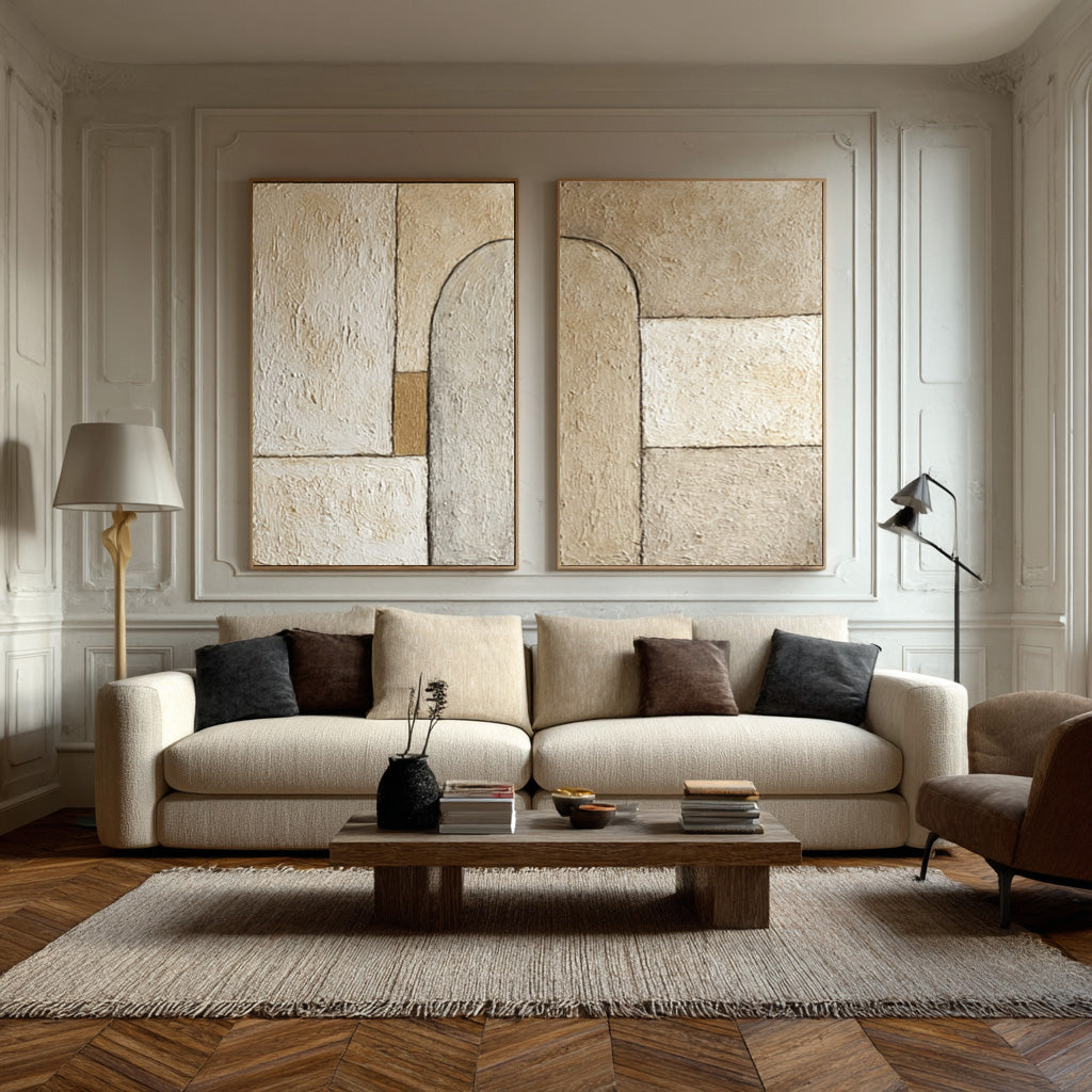 Contemporary Geometric Textured Wall Decor #AG 023