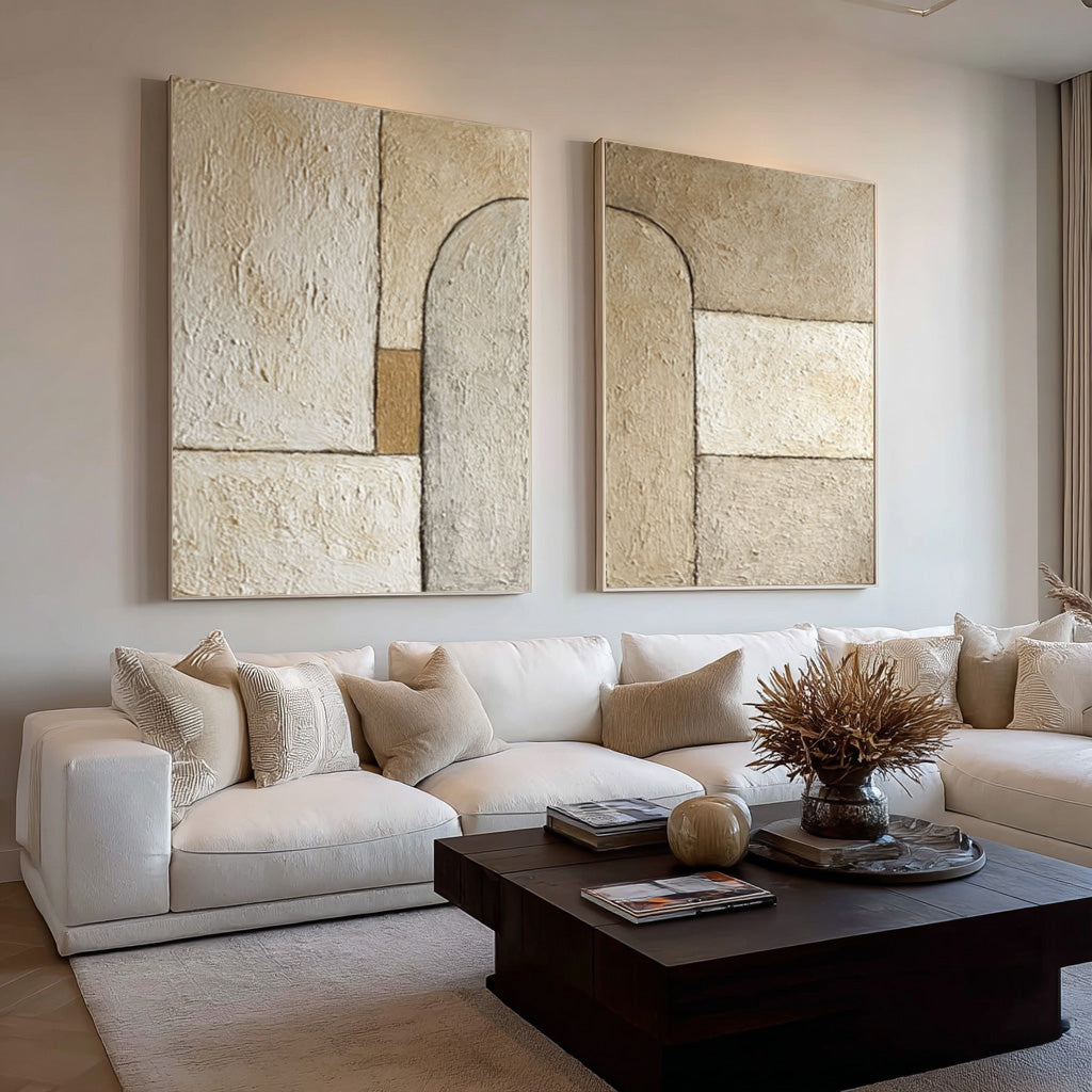 Contemporary Geometric Textured Wall Decor #AG 023