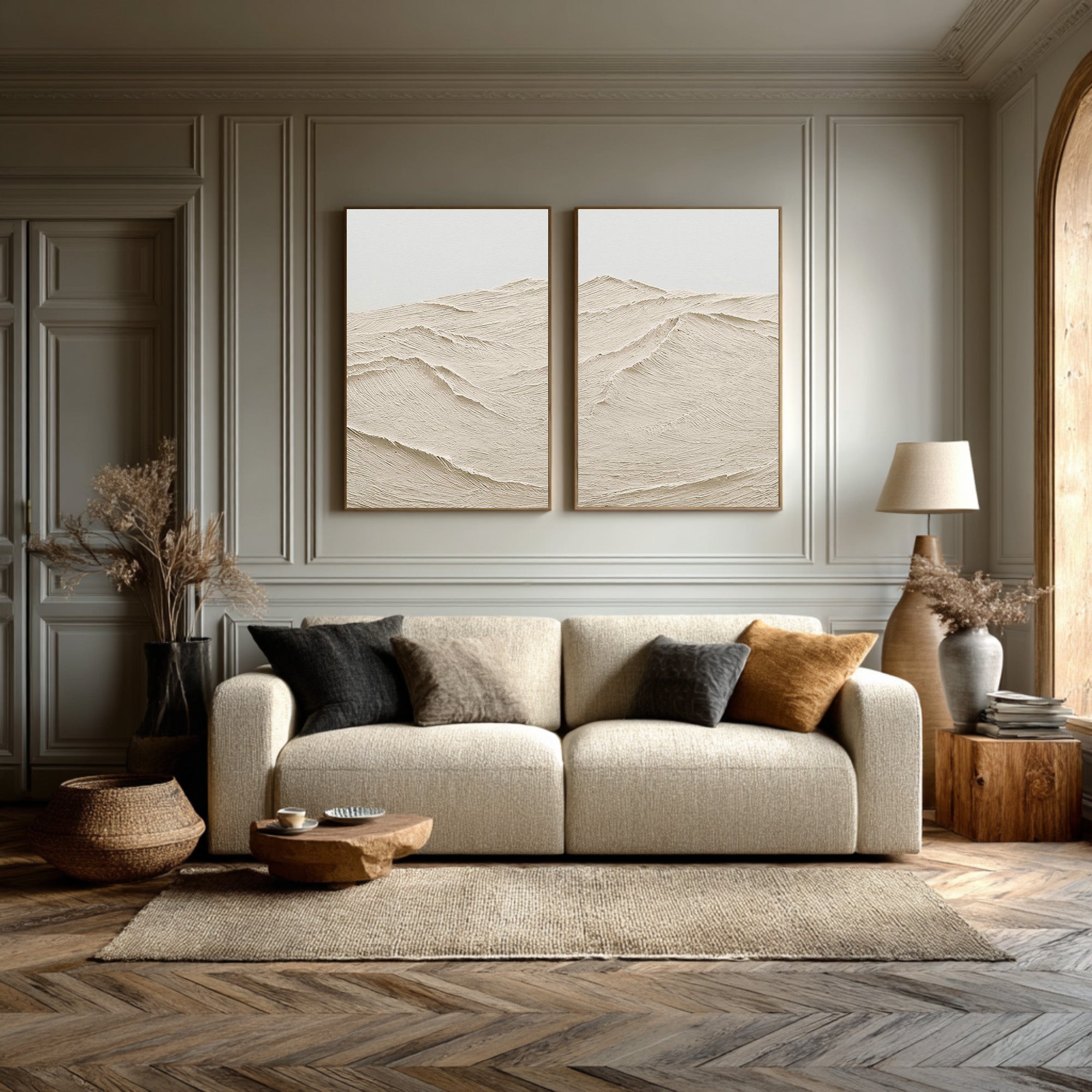 Large Scale Textured Abstract Wall Decor #AG 075