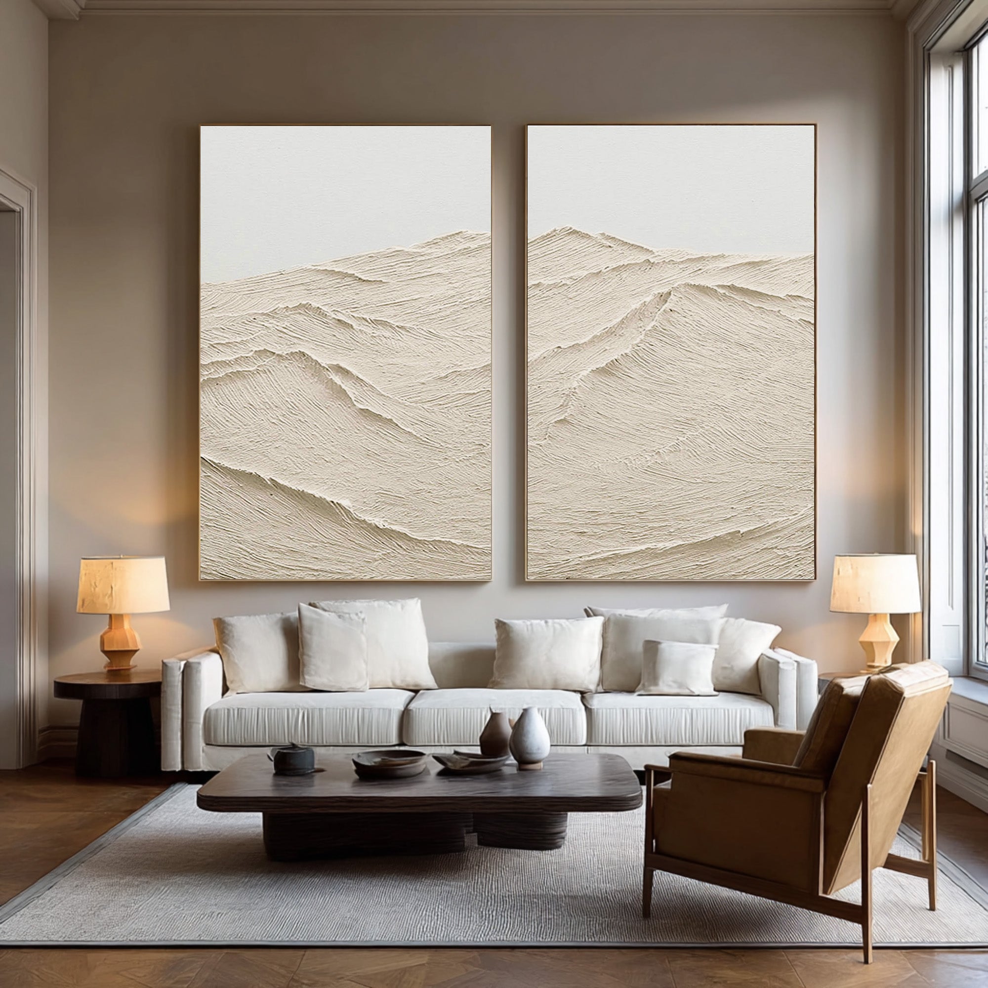 Large Scale Textured Abstract Wall Decor #AG 075