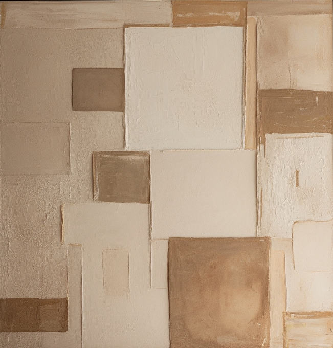 Layered Calm: Minimalist Neutral Art with Geometric Fields #MM568