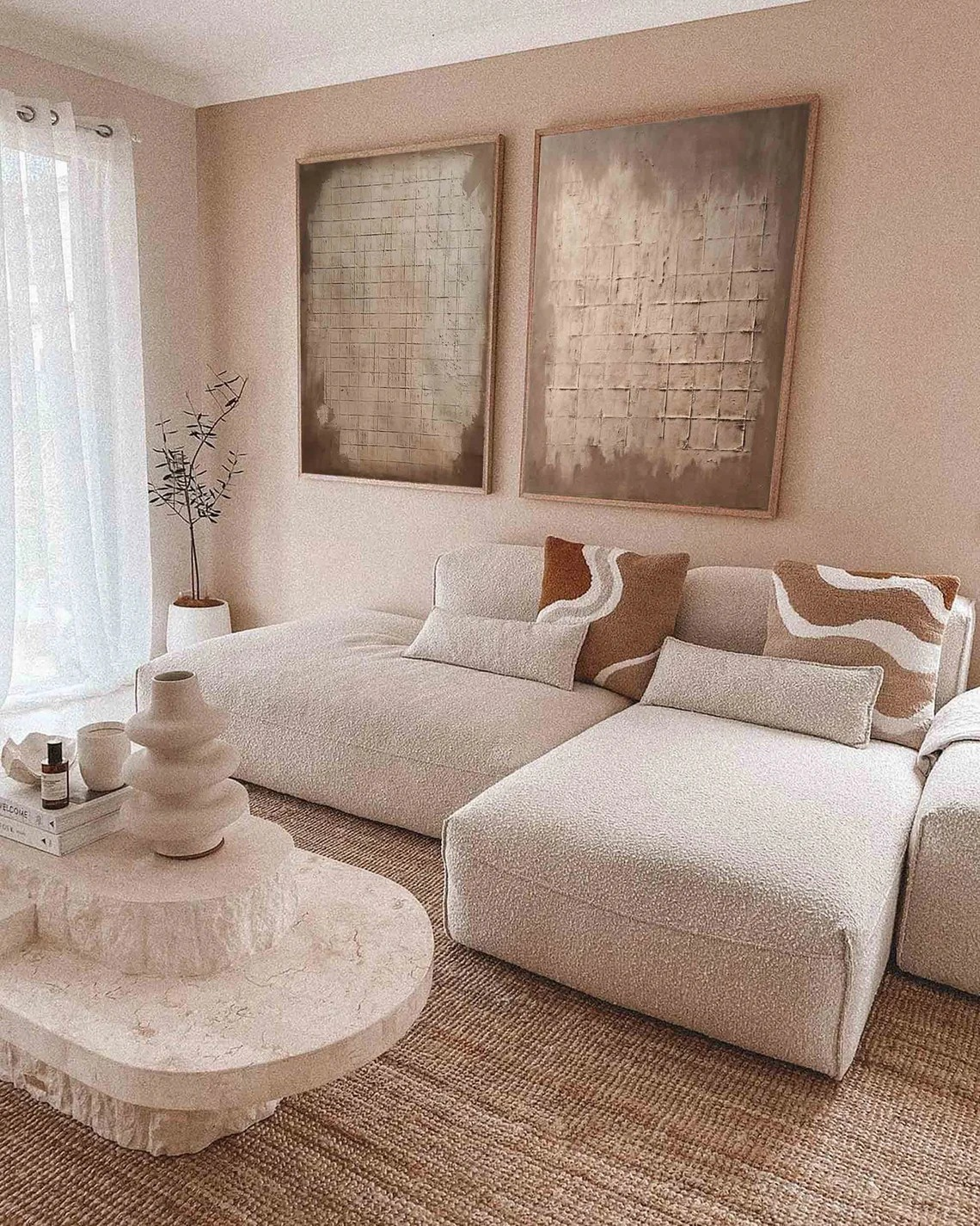 مجموعة ألوان شبكية بسيطة، ألوان دافئة من الأرض، مكونة من قطعتين #MM421