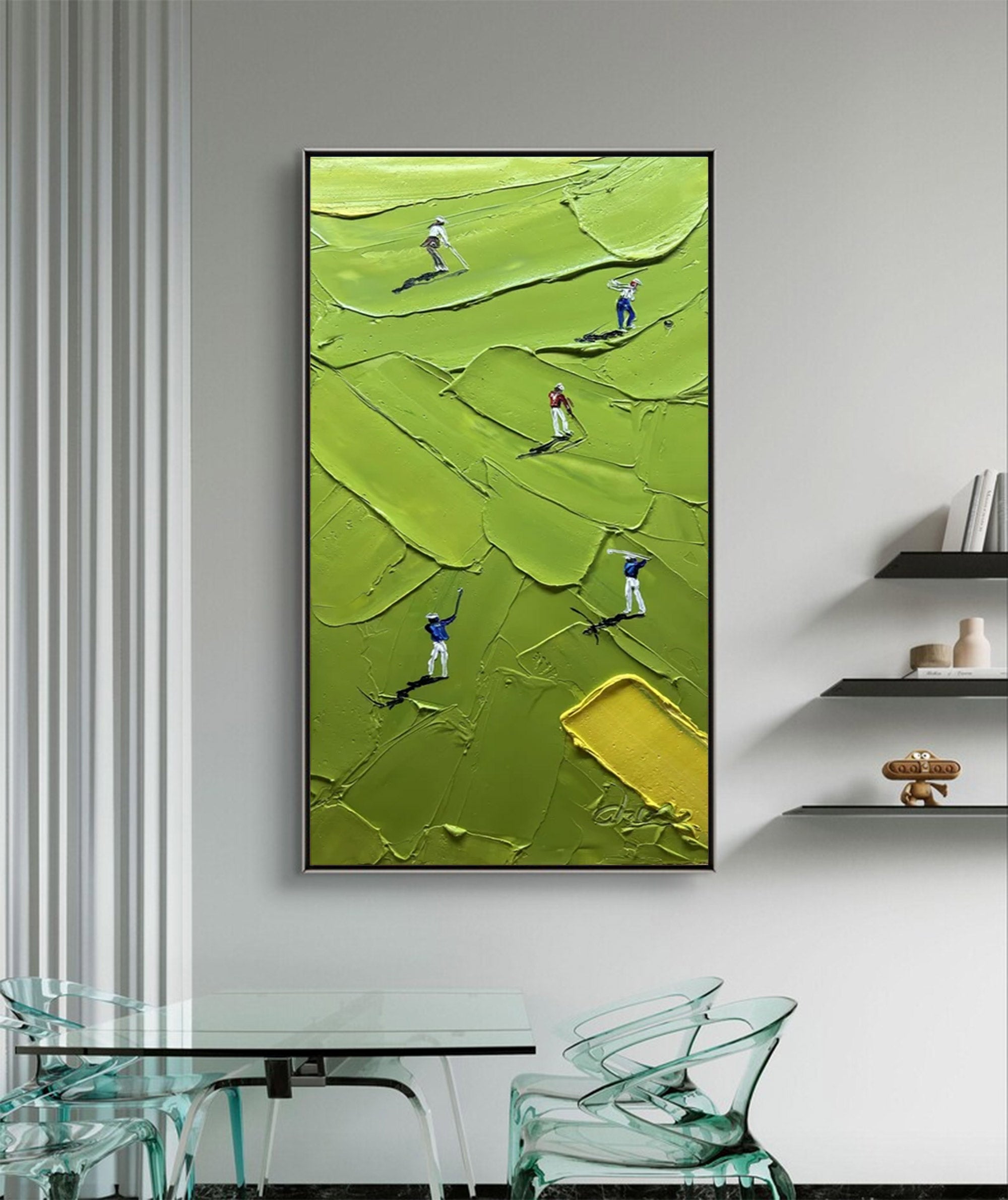 Large Abstract Golf Painting | KelorArt #AG 128