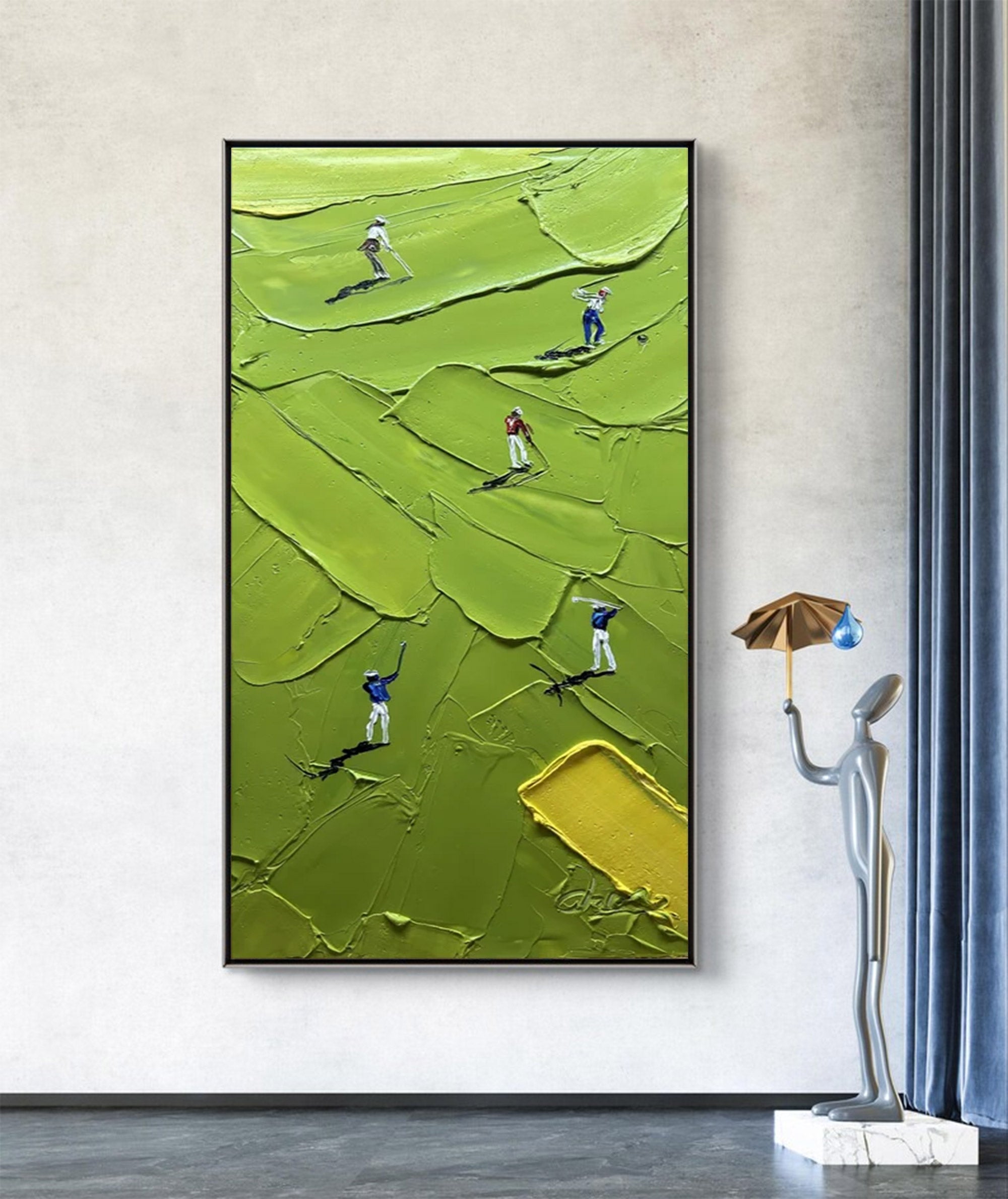 Large Abstract Golf Painting | KelorArt #AG 128
