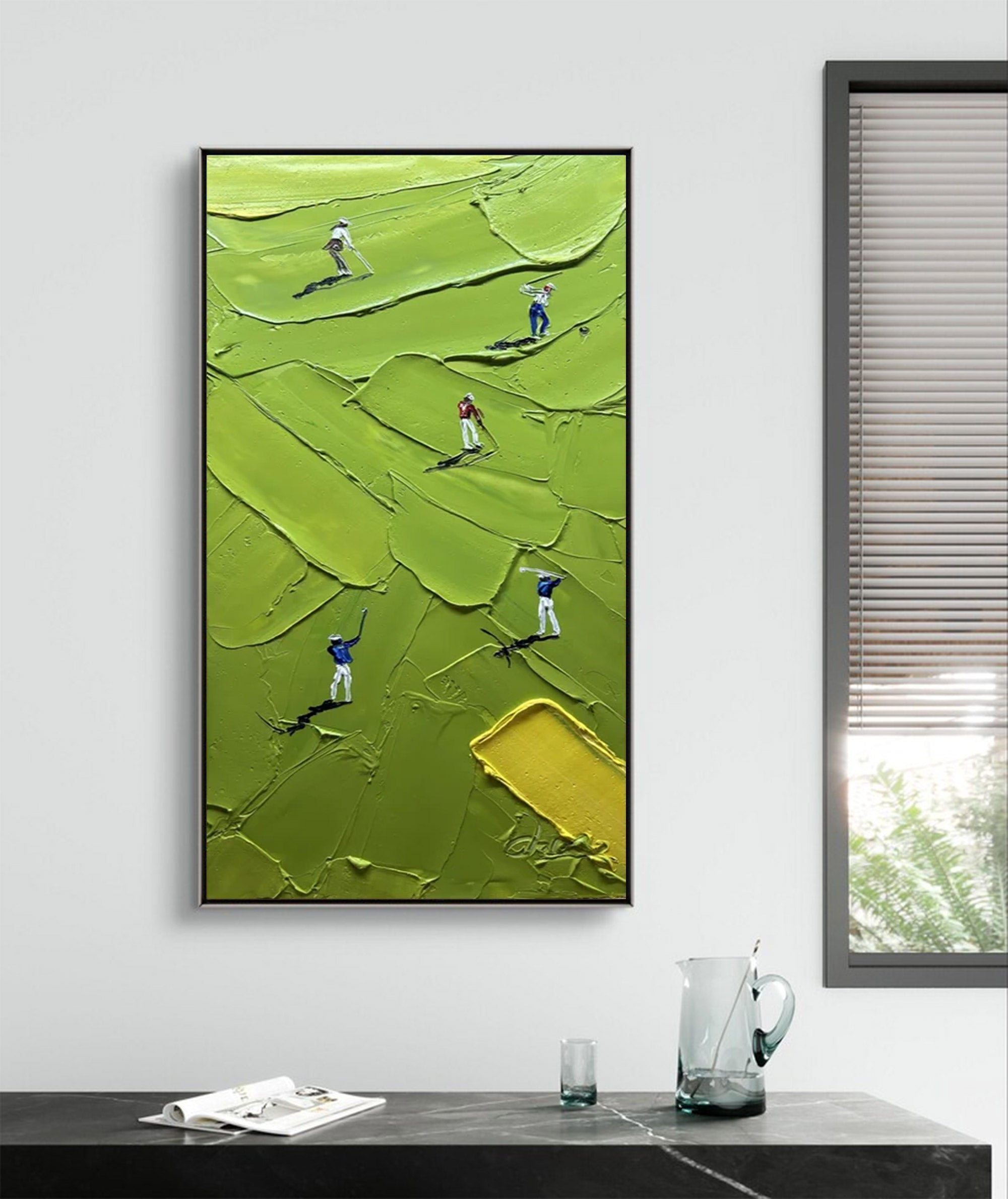 Large Abstract Golf Painting | KelorArt #AG 128
