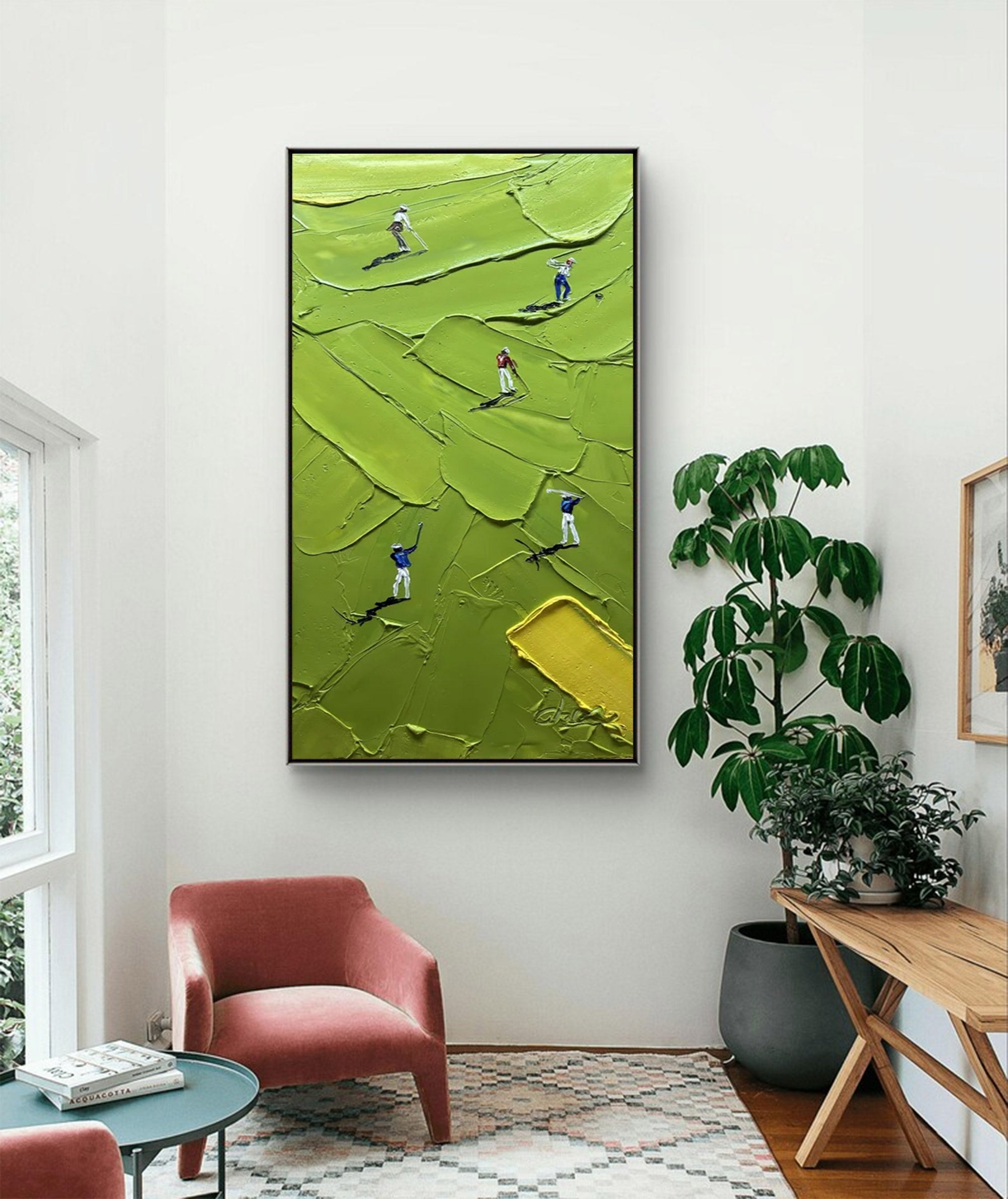 Large Abstract Golf Painting | KelorArt #AG 128