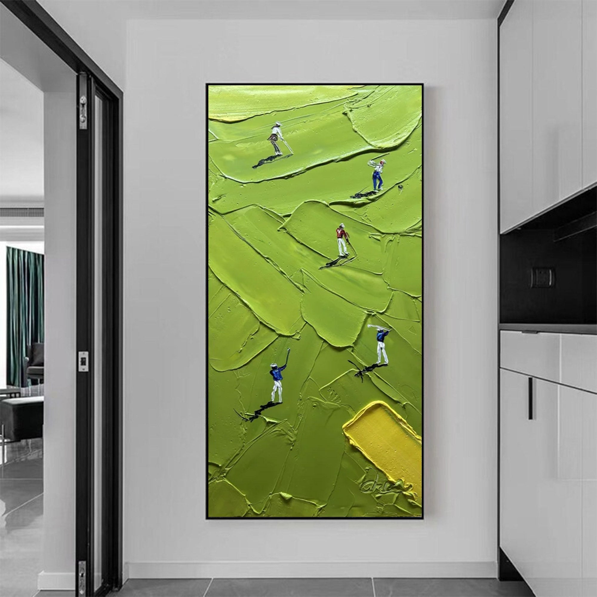 Large Abstract Golf Painting | KelorArt #AG 128