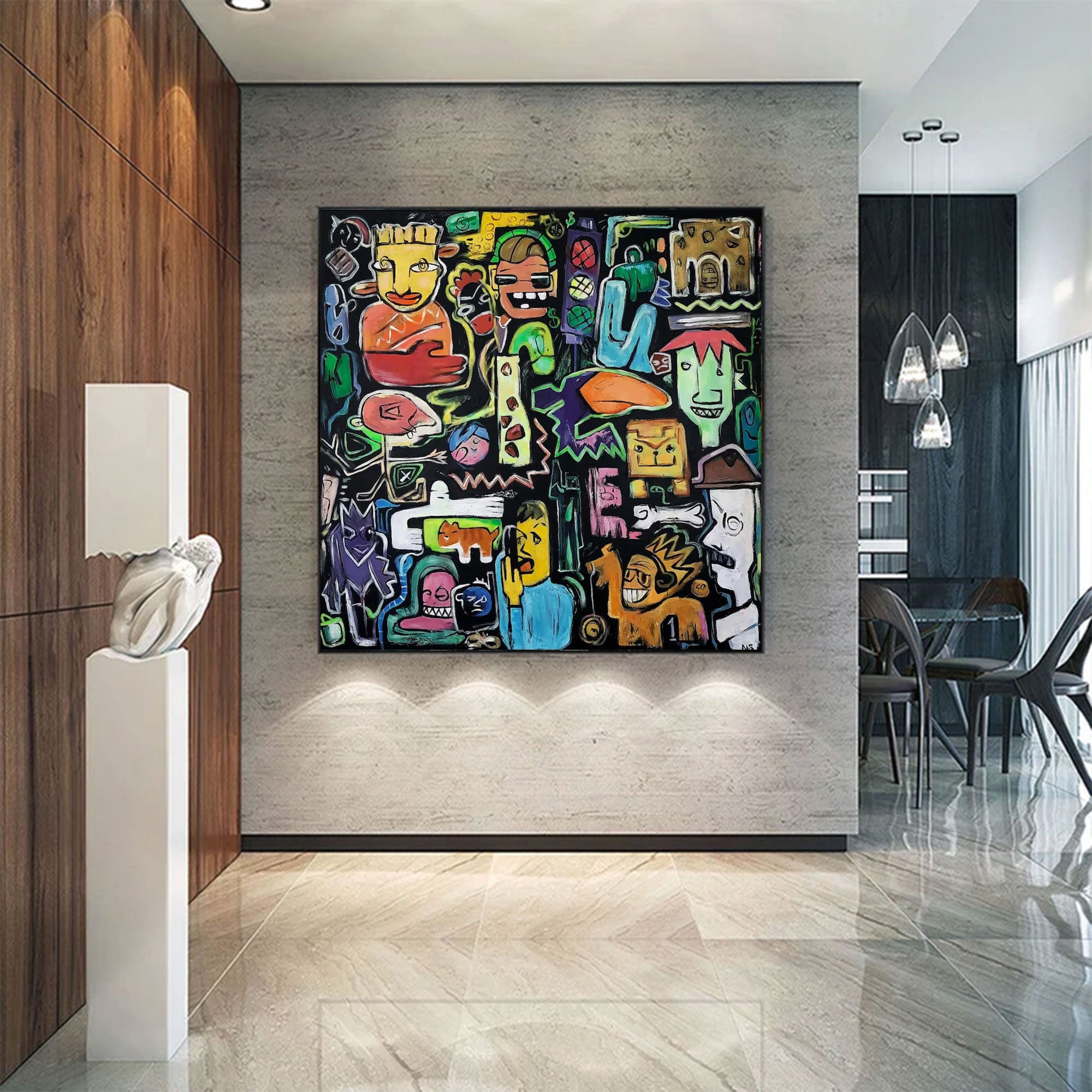 Abstract Large Modern Painting | KelorArt #AG 157