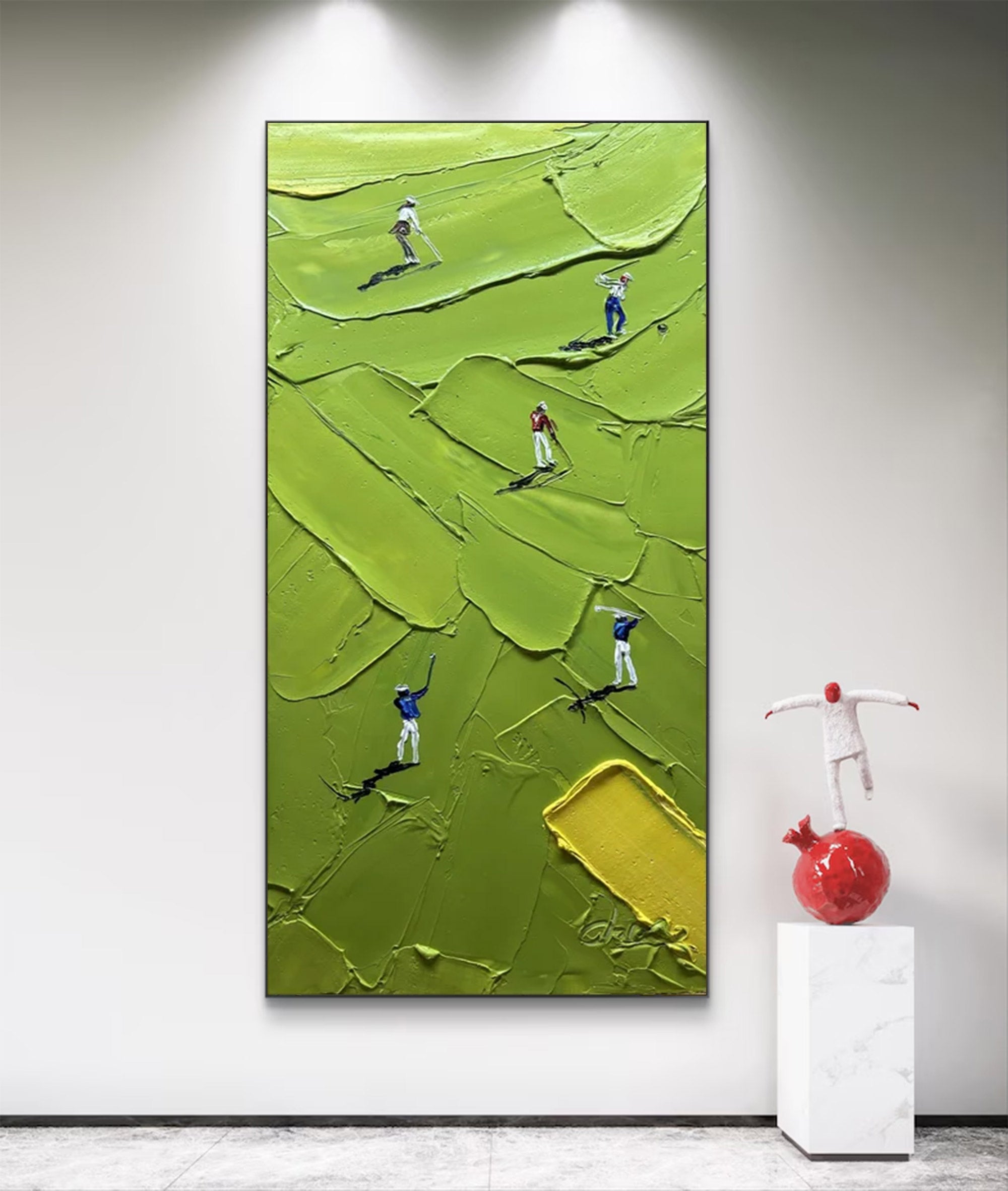 Large Abstract Golf Painting | KelorArt #AG 128