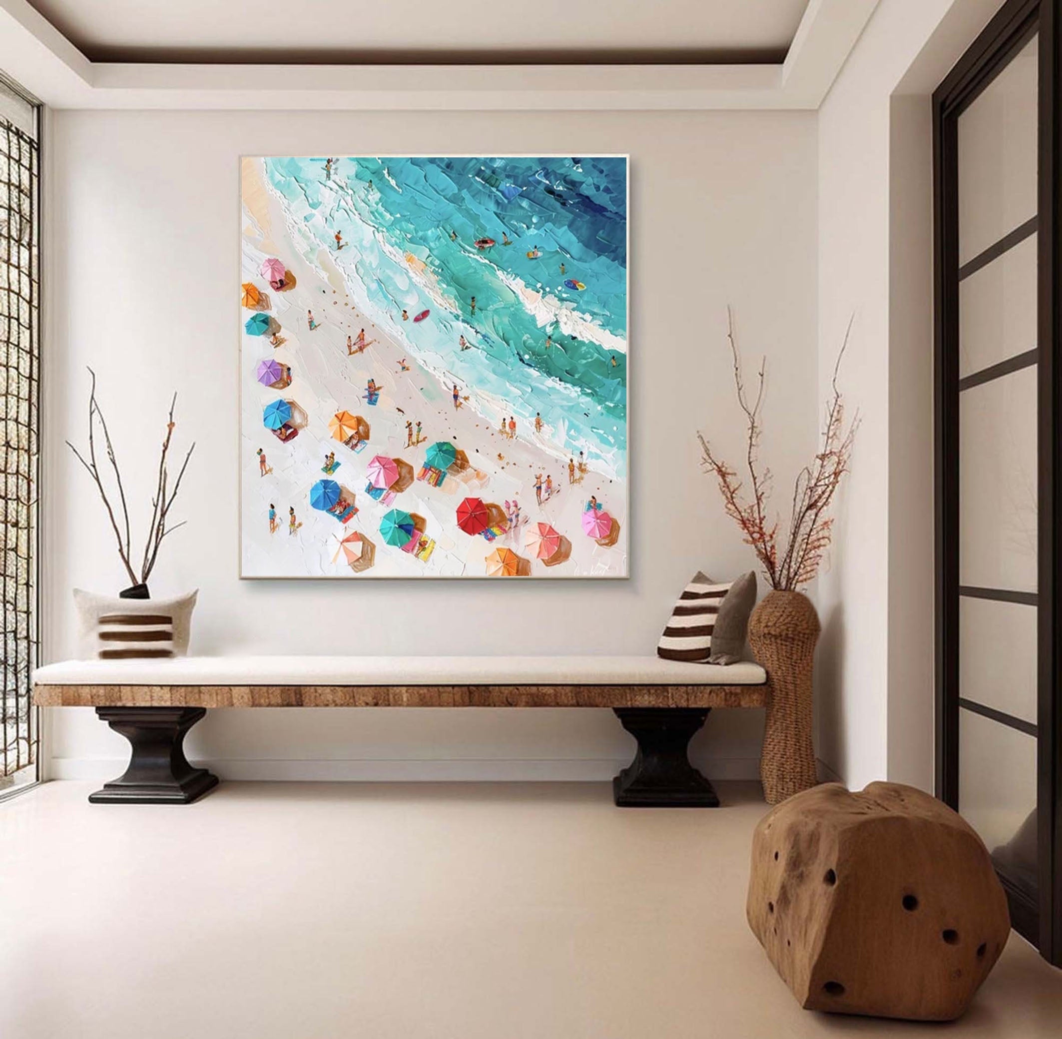 Colorful Coastal Canvas Art for Stylish Homes #OP052