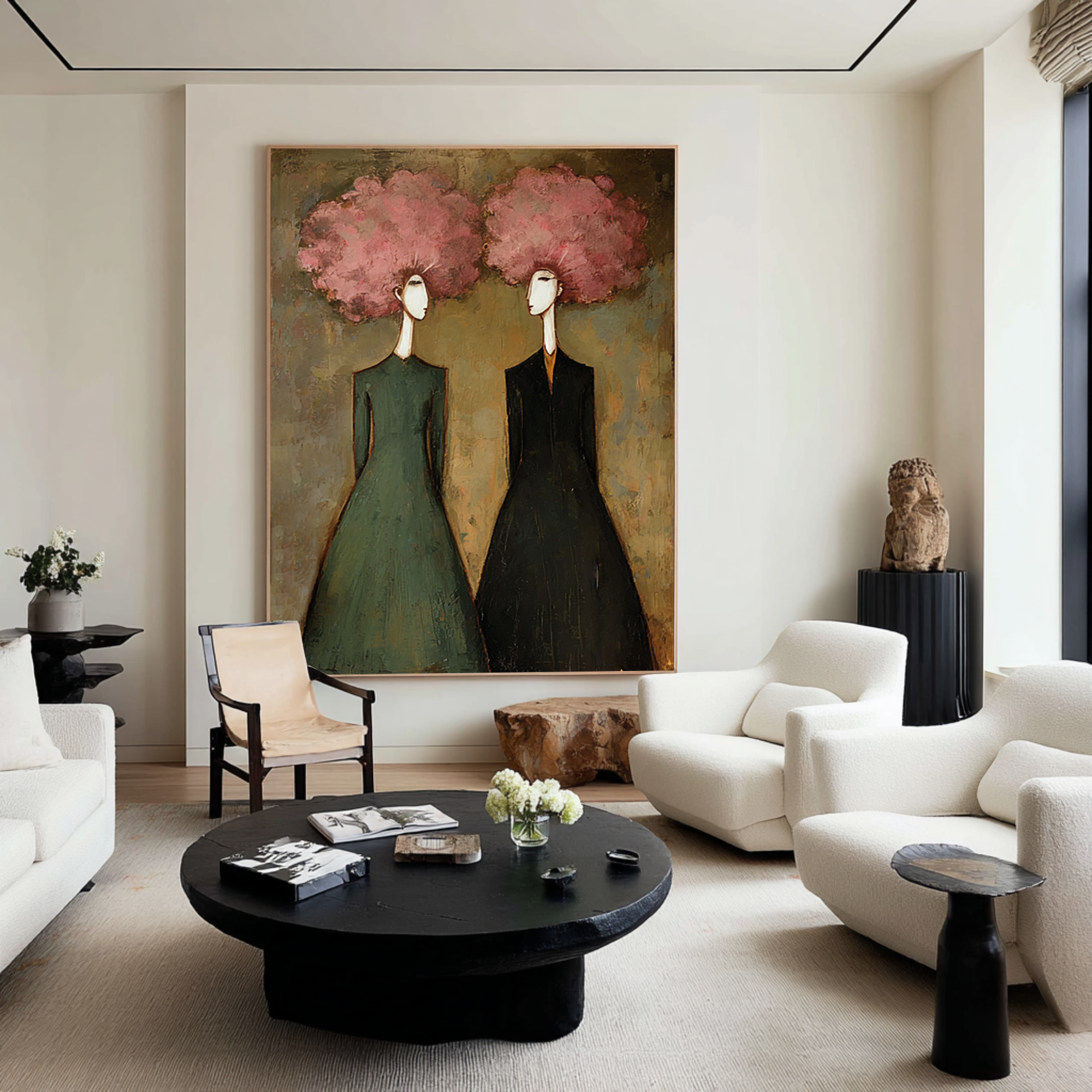Contemporary Figurative Oil Painting on Canvas - Statement Wall Art | KelorArt