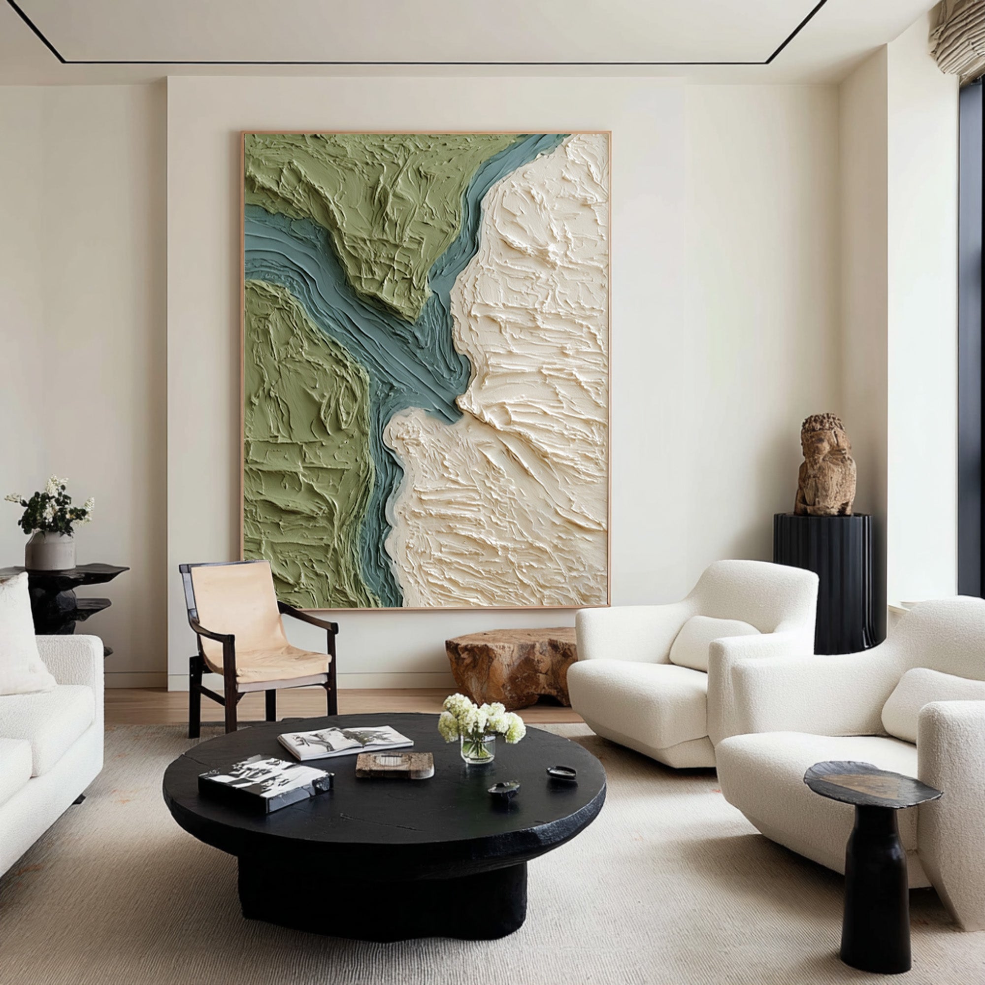 Ridge Line Large Green Relief | KelorArt #CZ 024