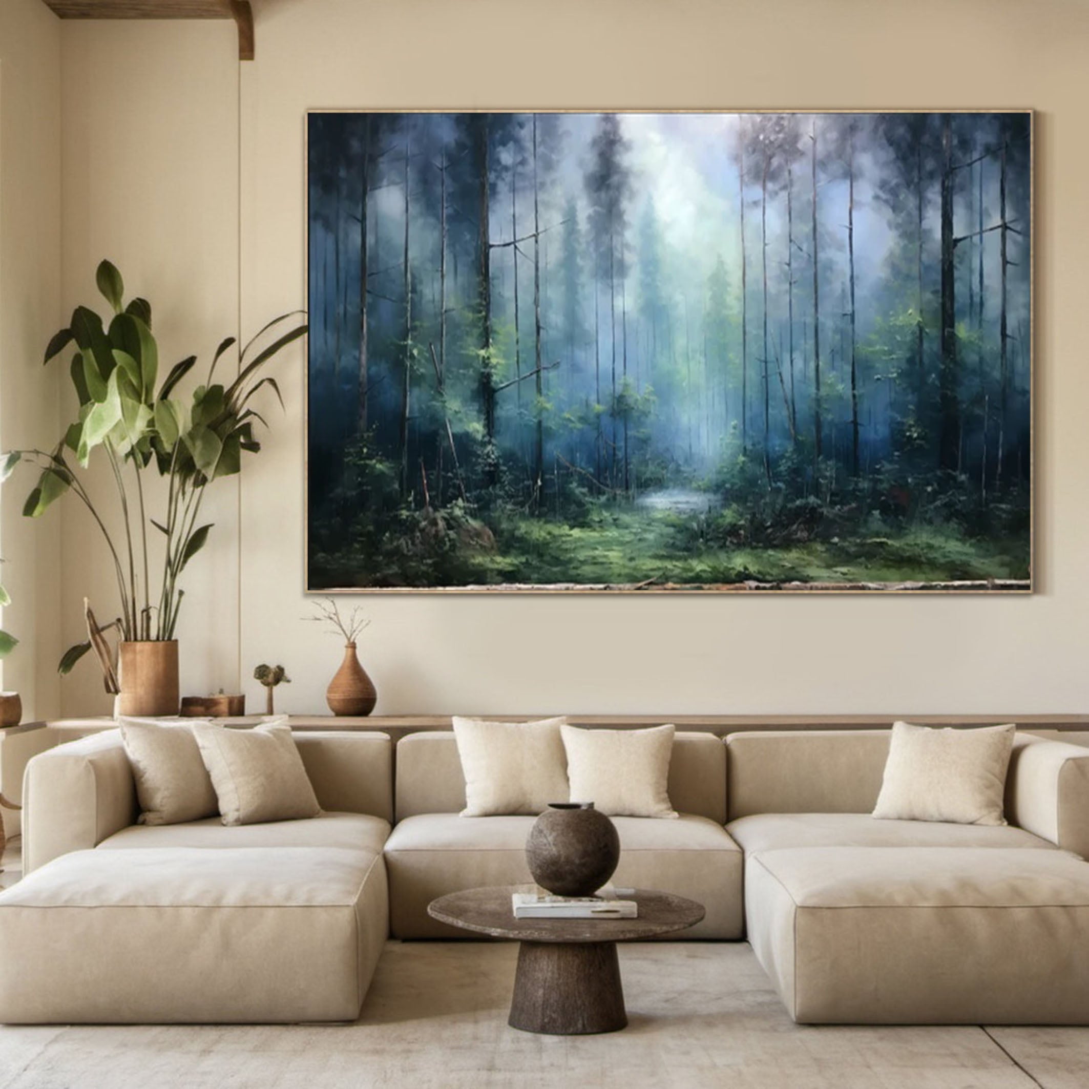 Mystical Forest Canvas Art for Chic Interior Design #TP054