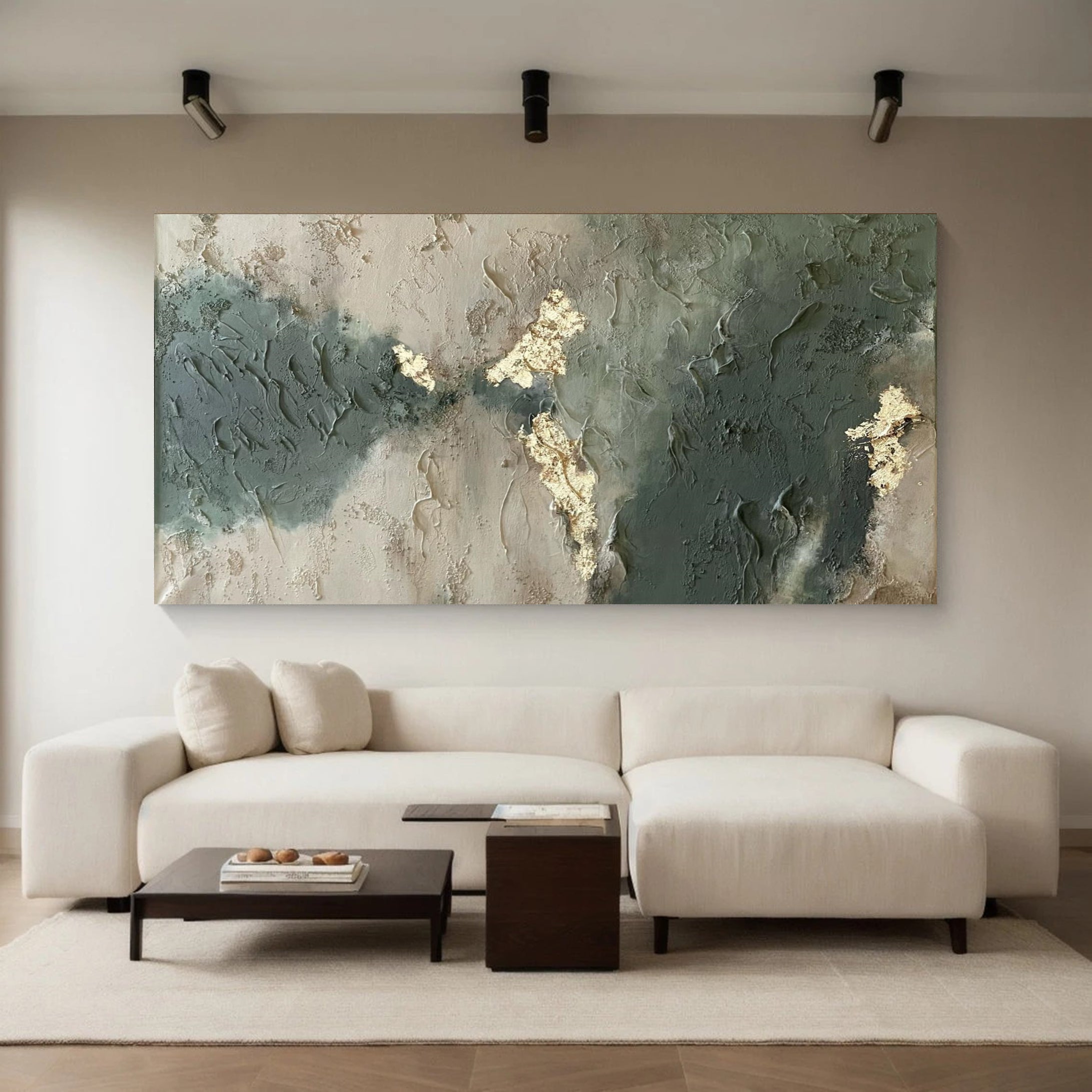 Modern Textured Painting Living Room Wall Art #AB010