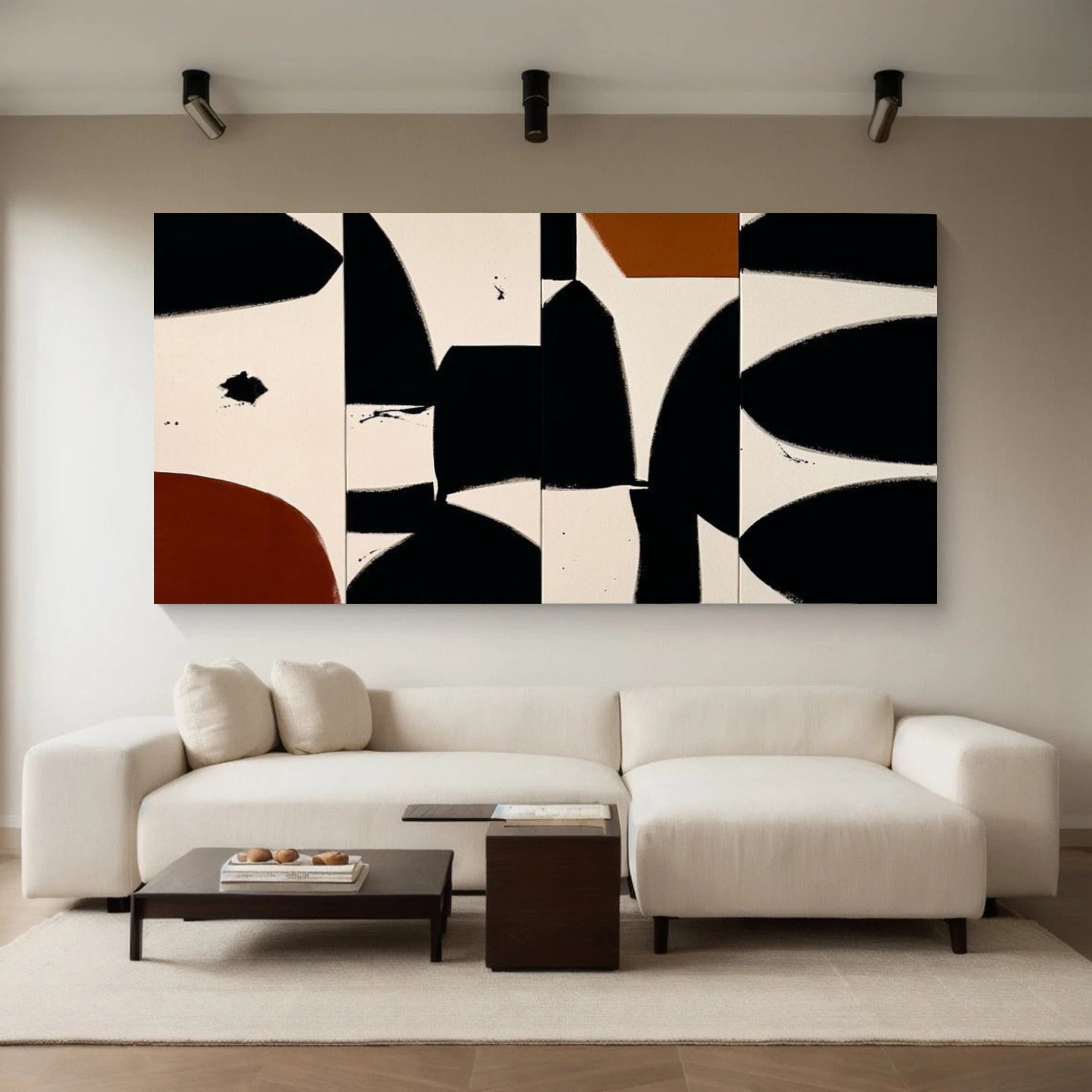 Minimalist Abstract Geometric Canvas For House #MM051