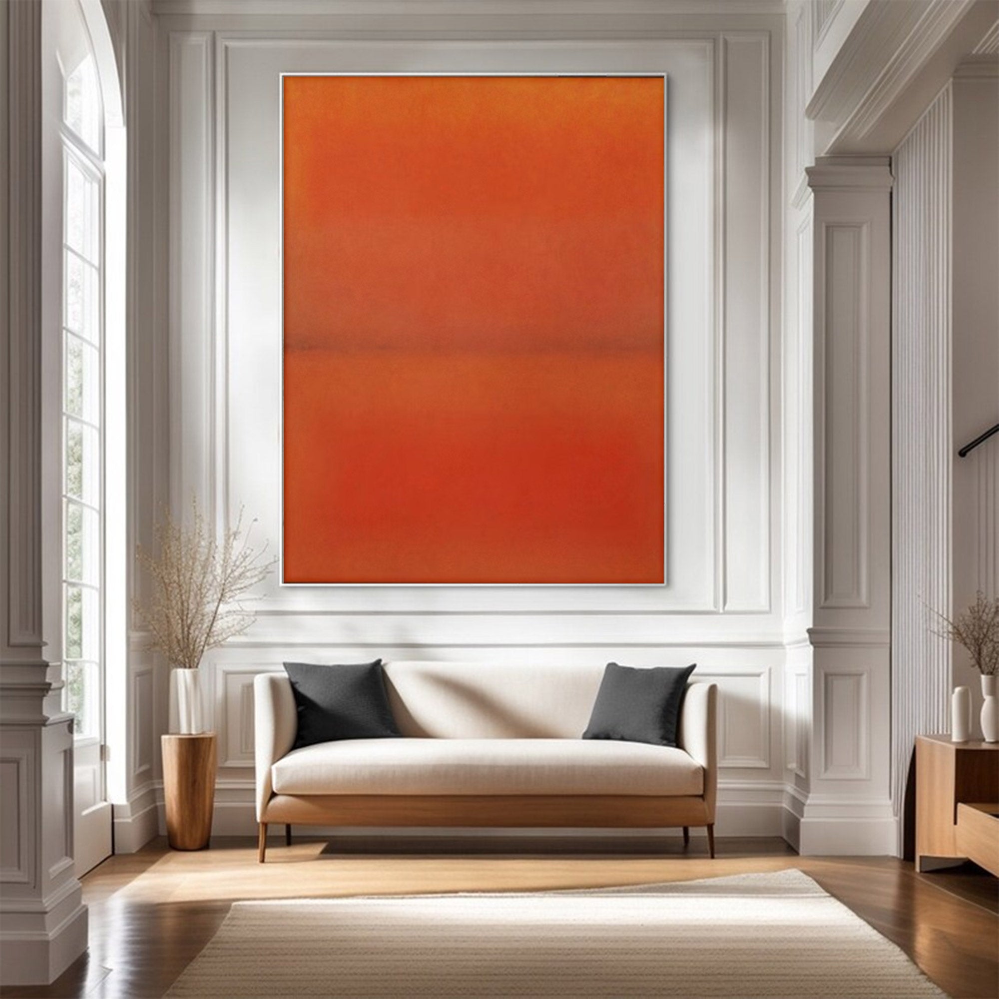 Large Orange and Red Abstract | KelorArt #AG 107