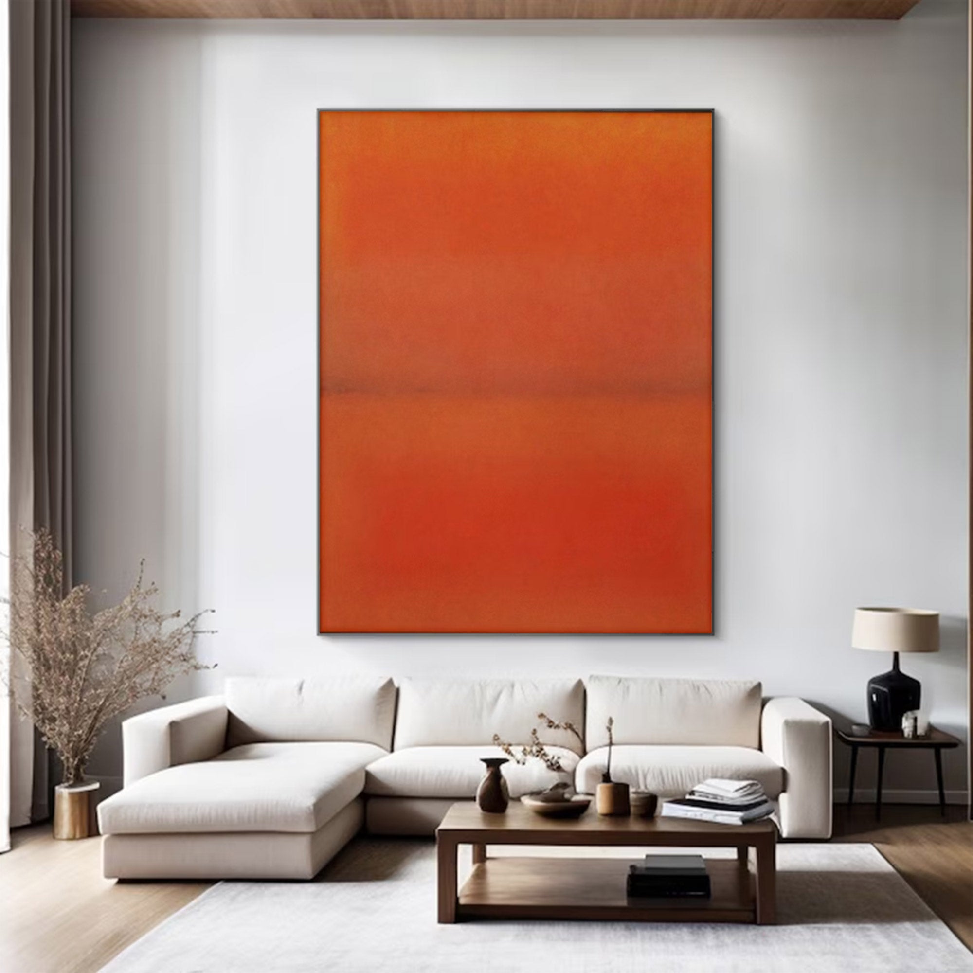 Large Orange and Red Abstract | KelorArt #AG 107
