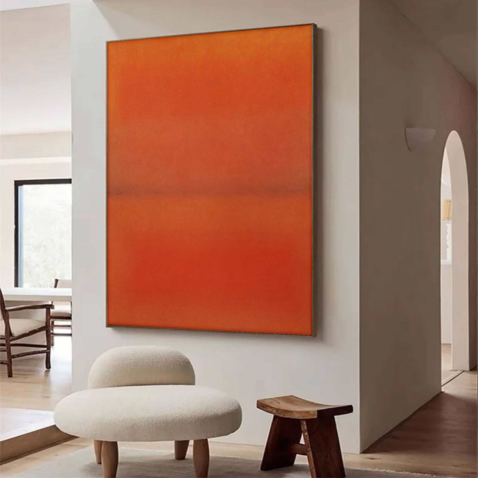 Large Orange and Red Abstract | KelorArt #AG 107