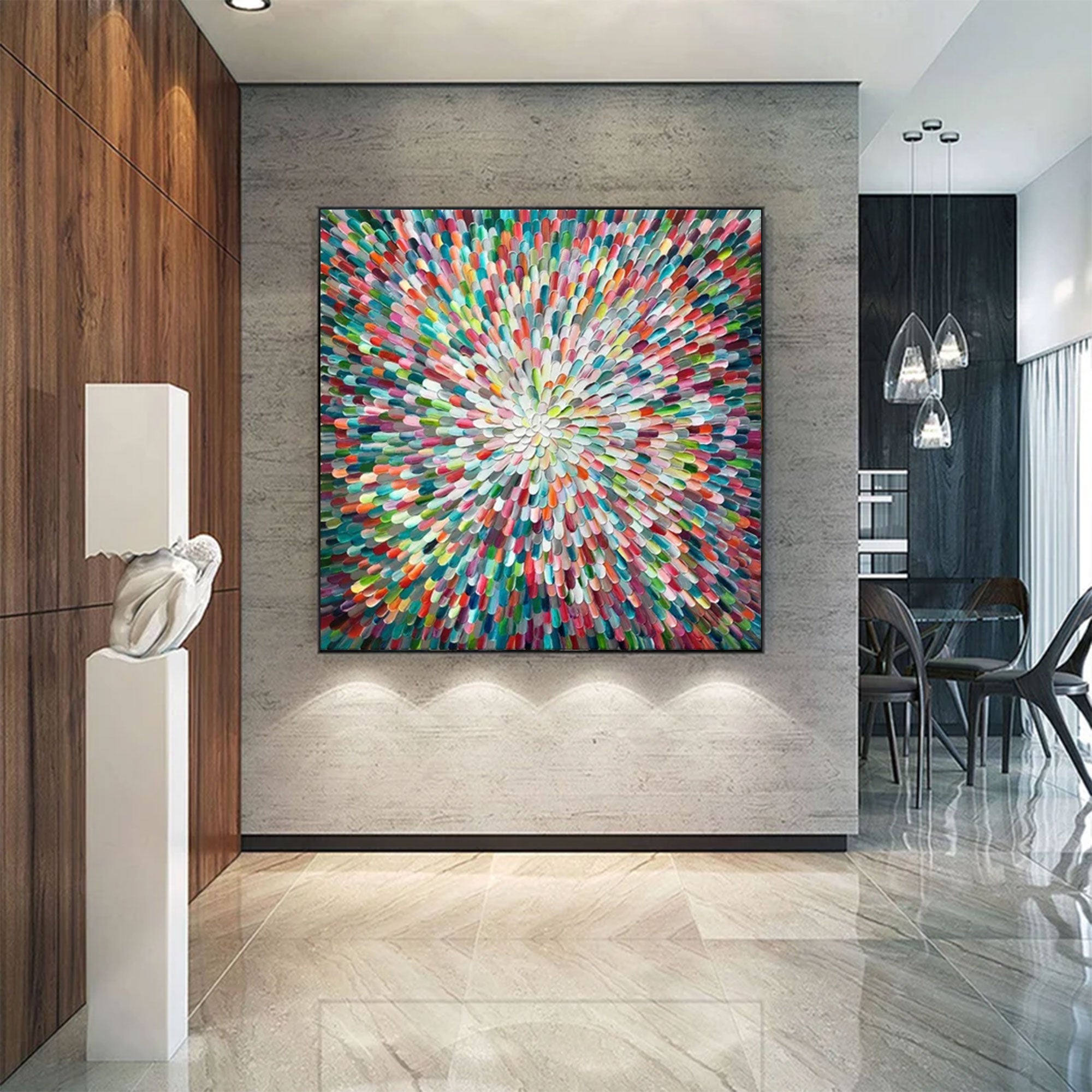 Large Modern Abstract Painting | KelorArt #AG 167