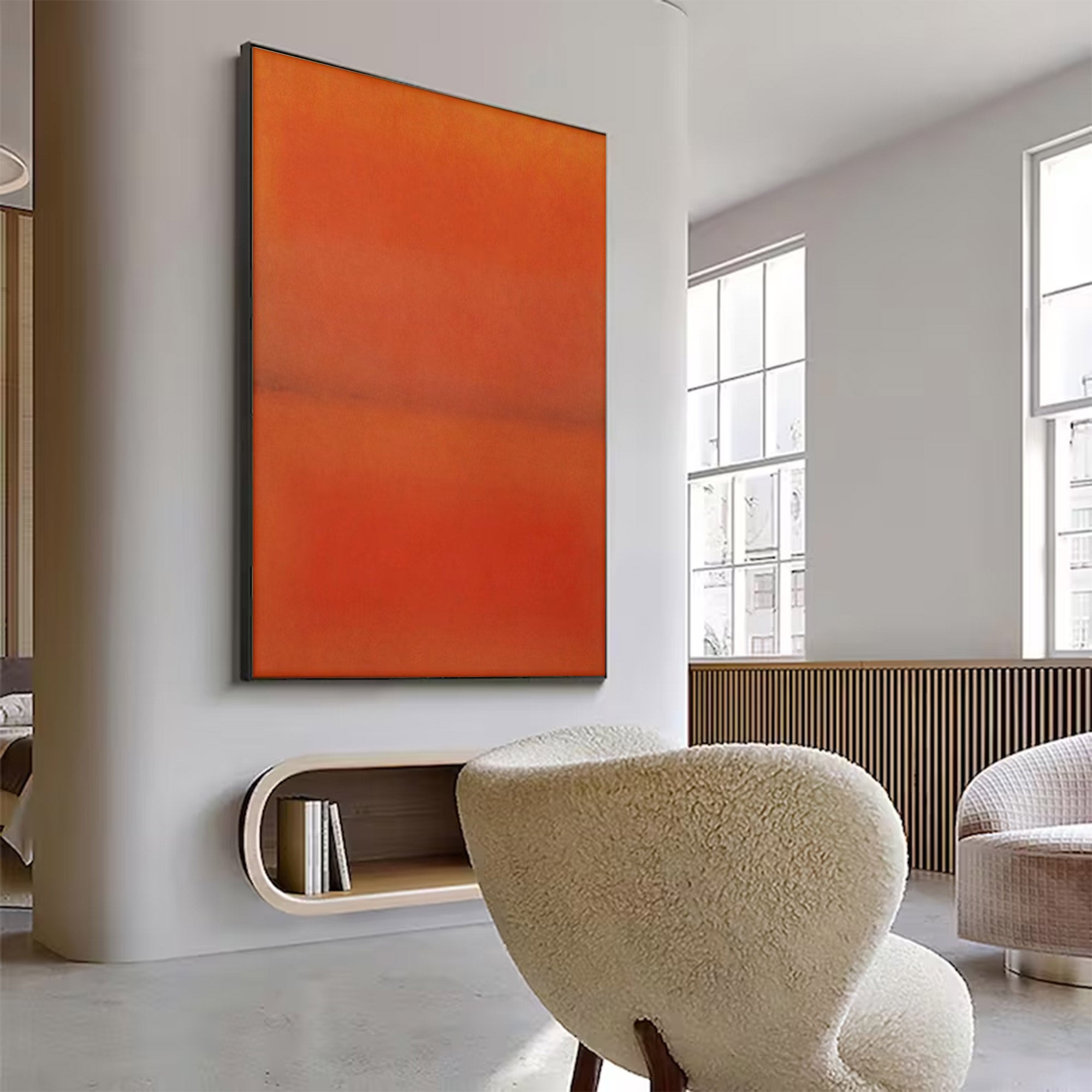 Large Orange and Red Abstract | KelorArt #AG 107